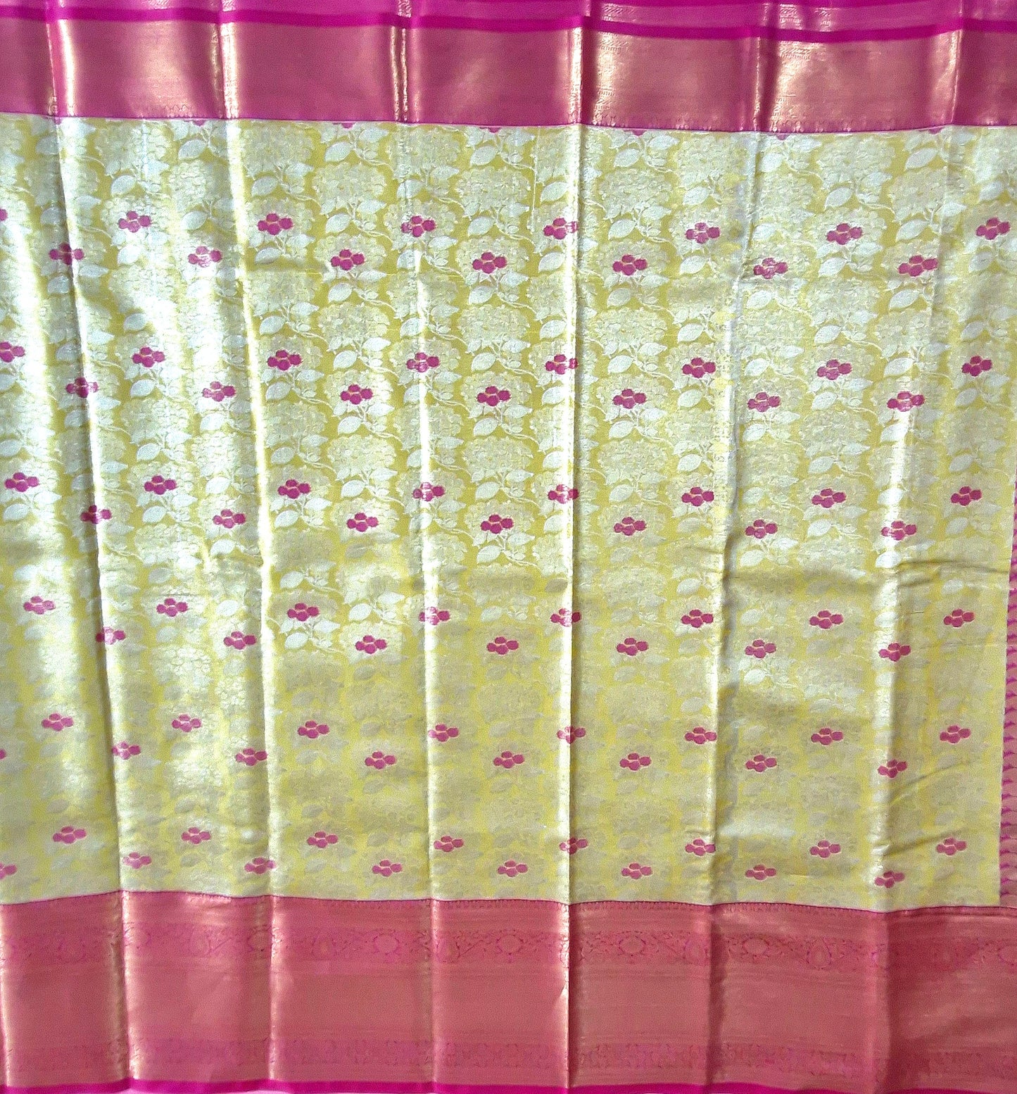 YELLOW SILK SAREE