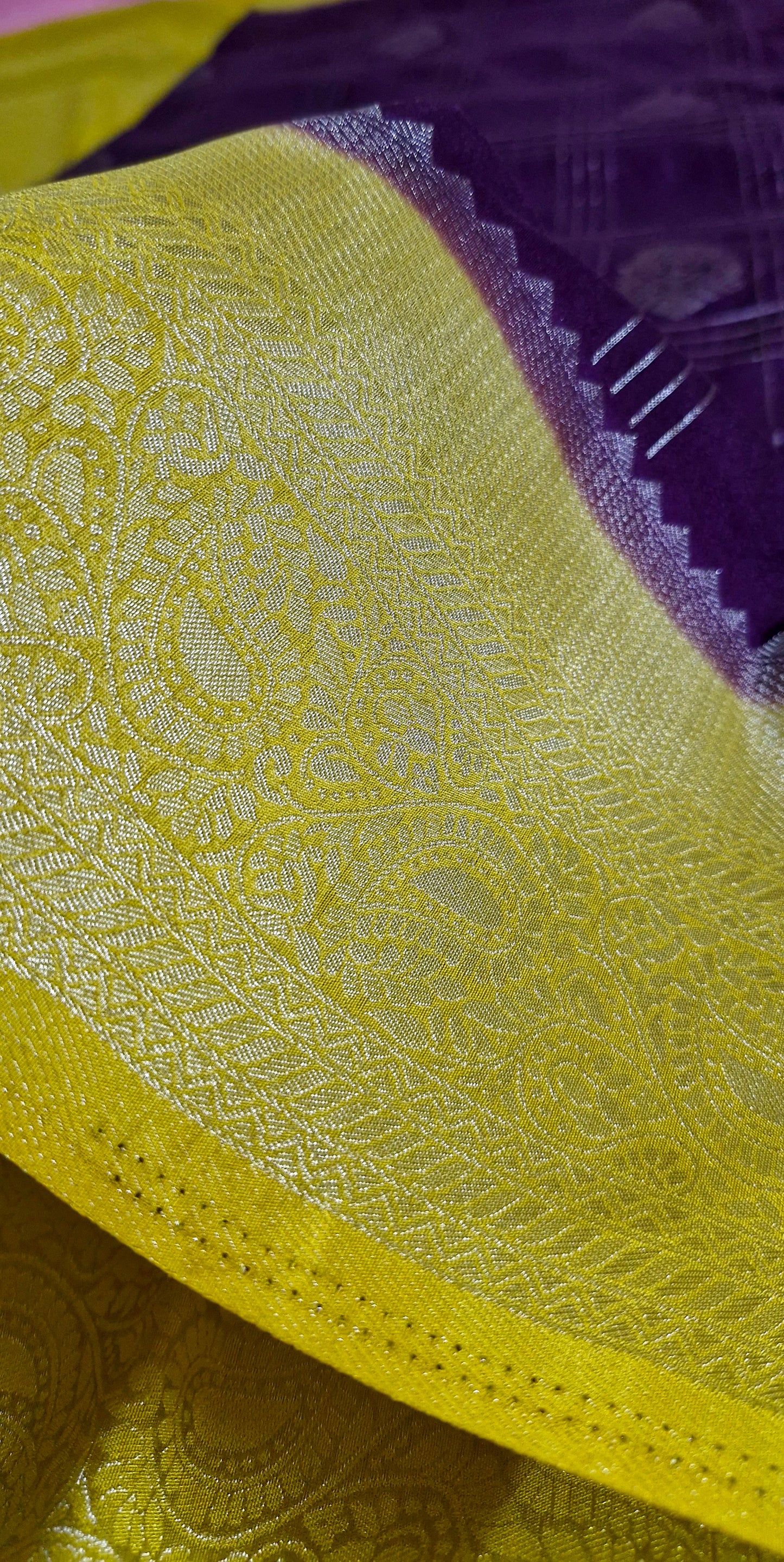 PURPLE KHADDI GEORGETTE SAREE