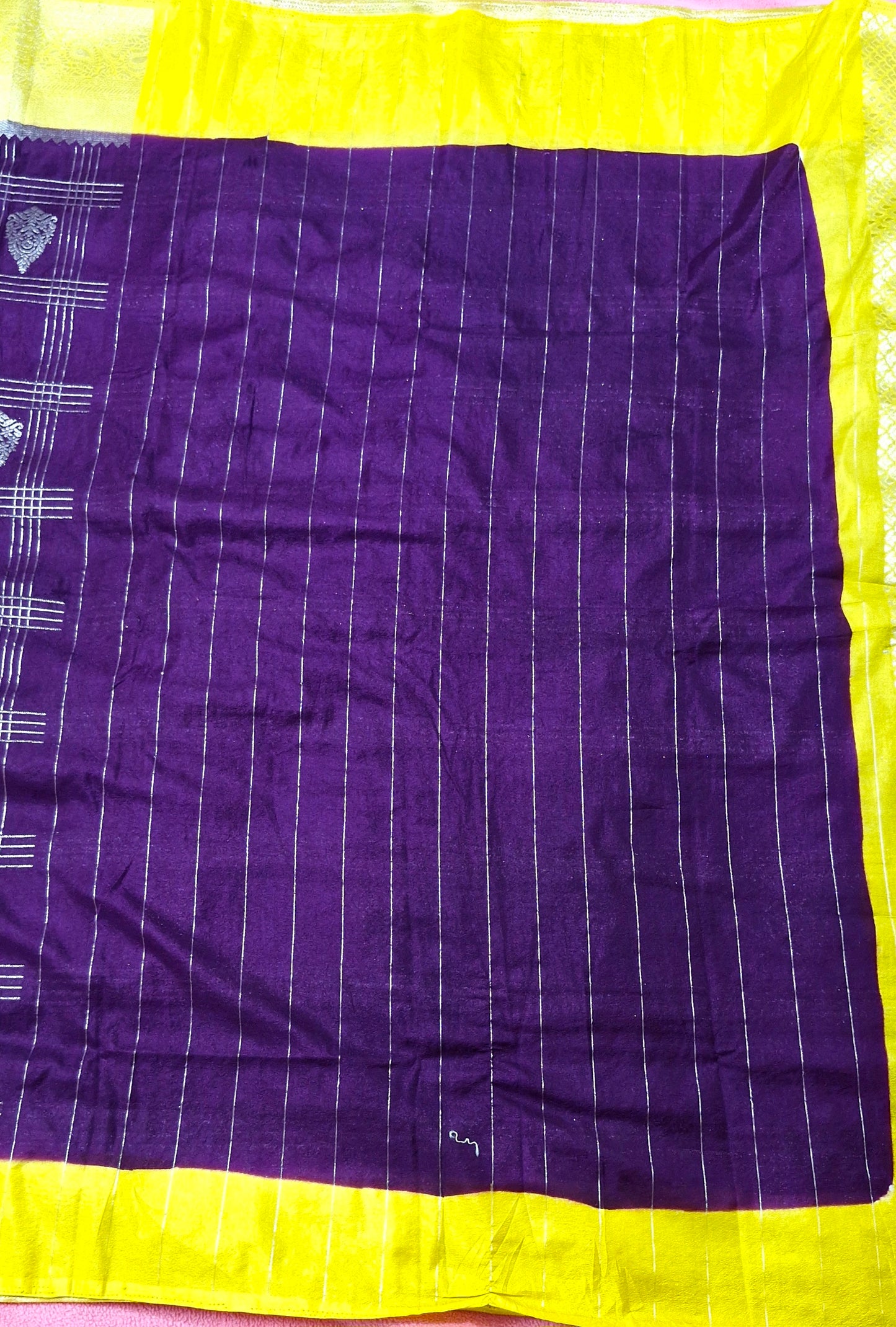 PURPLE KHADDI GEORGETTE SAREE