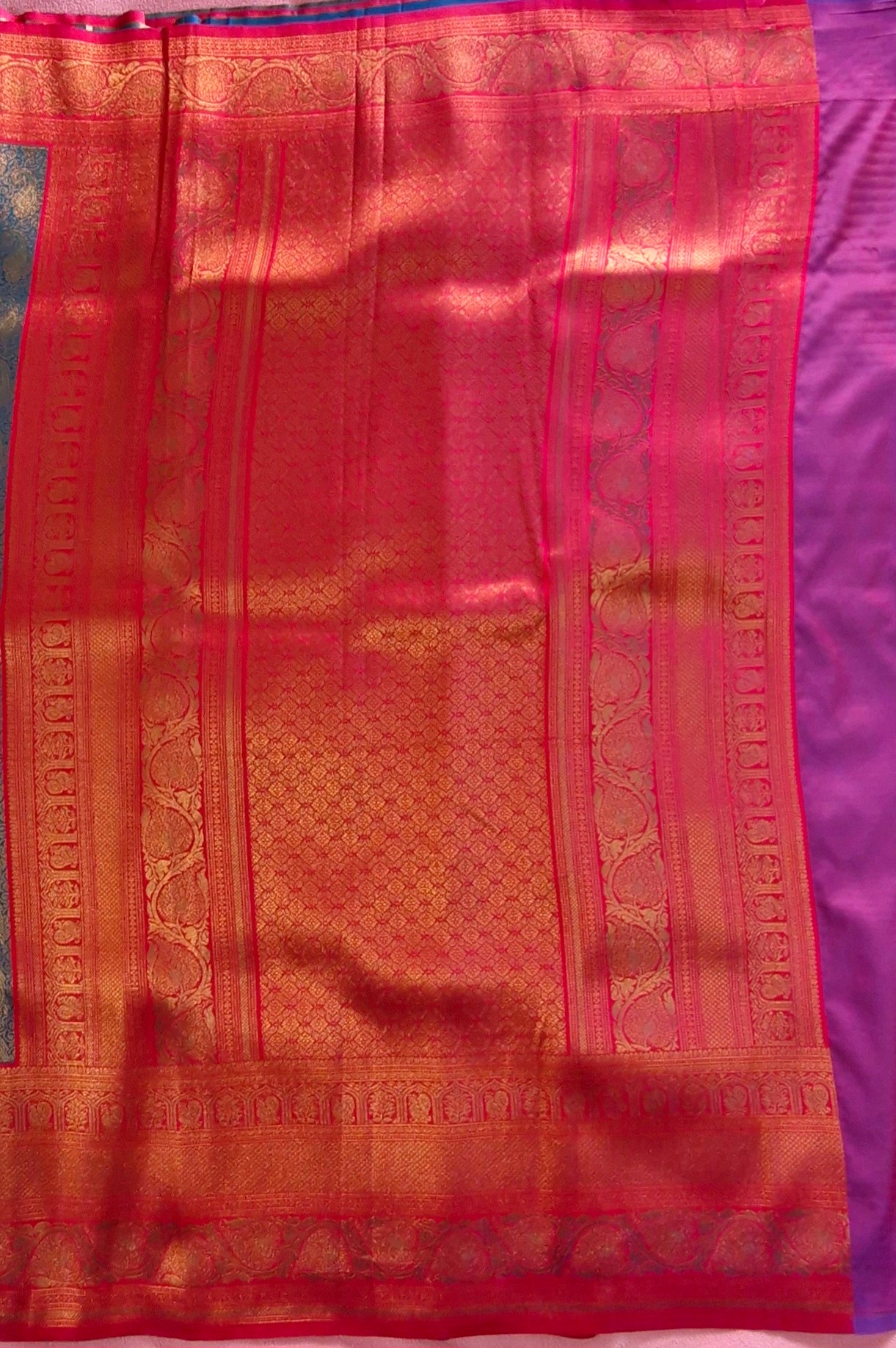 GREEN TISSUE SILK SAREE