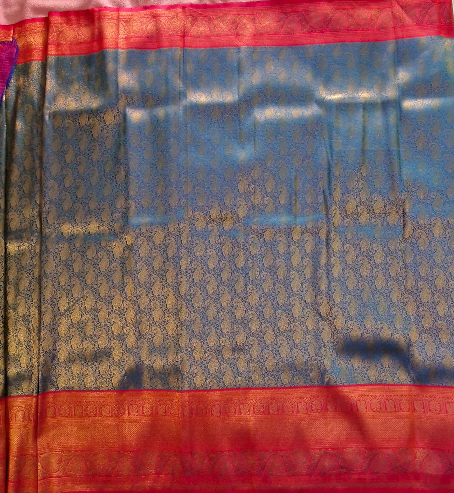 GREEN TISSUE SILK SAREE