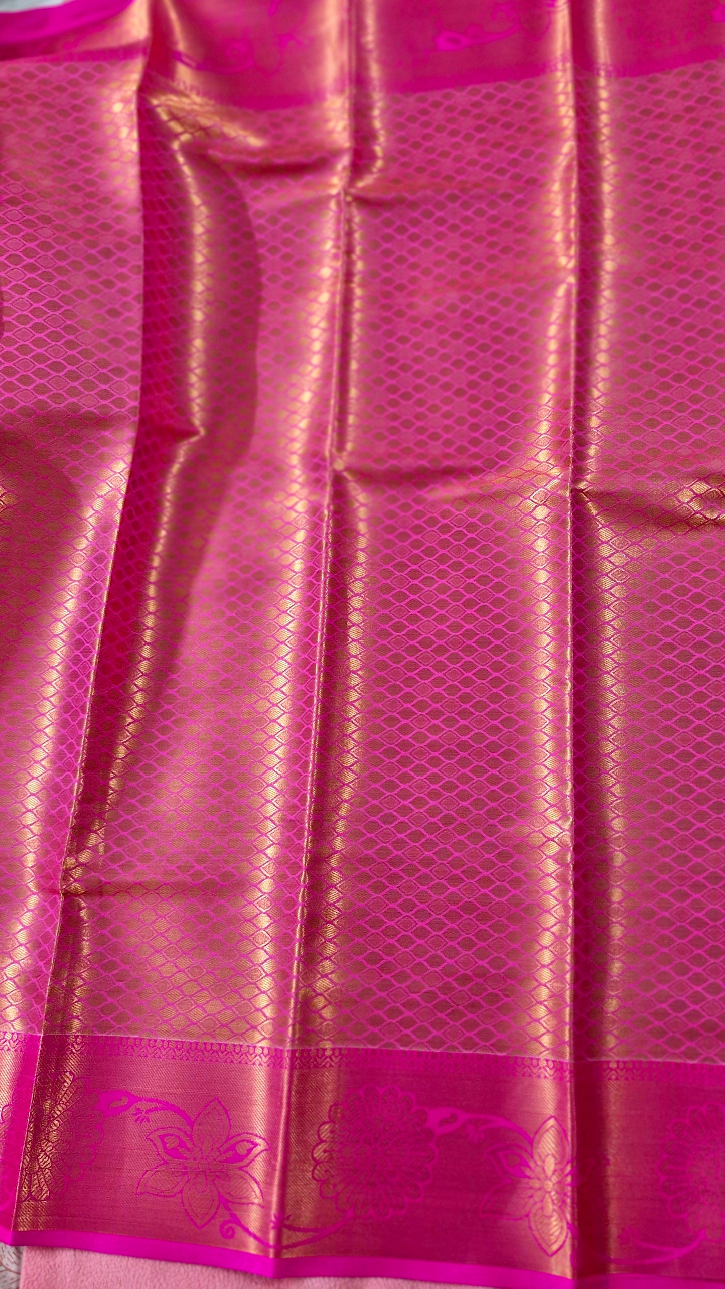 BLUE MAGENTA SILK SAREE