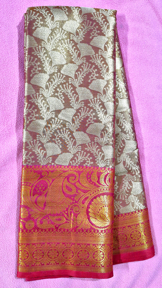 BRONZE GOLD SILK SAREE