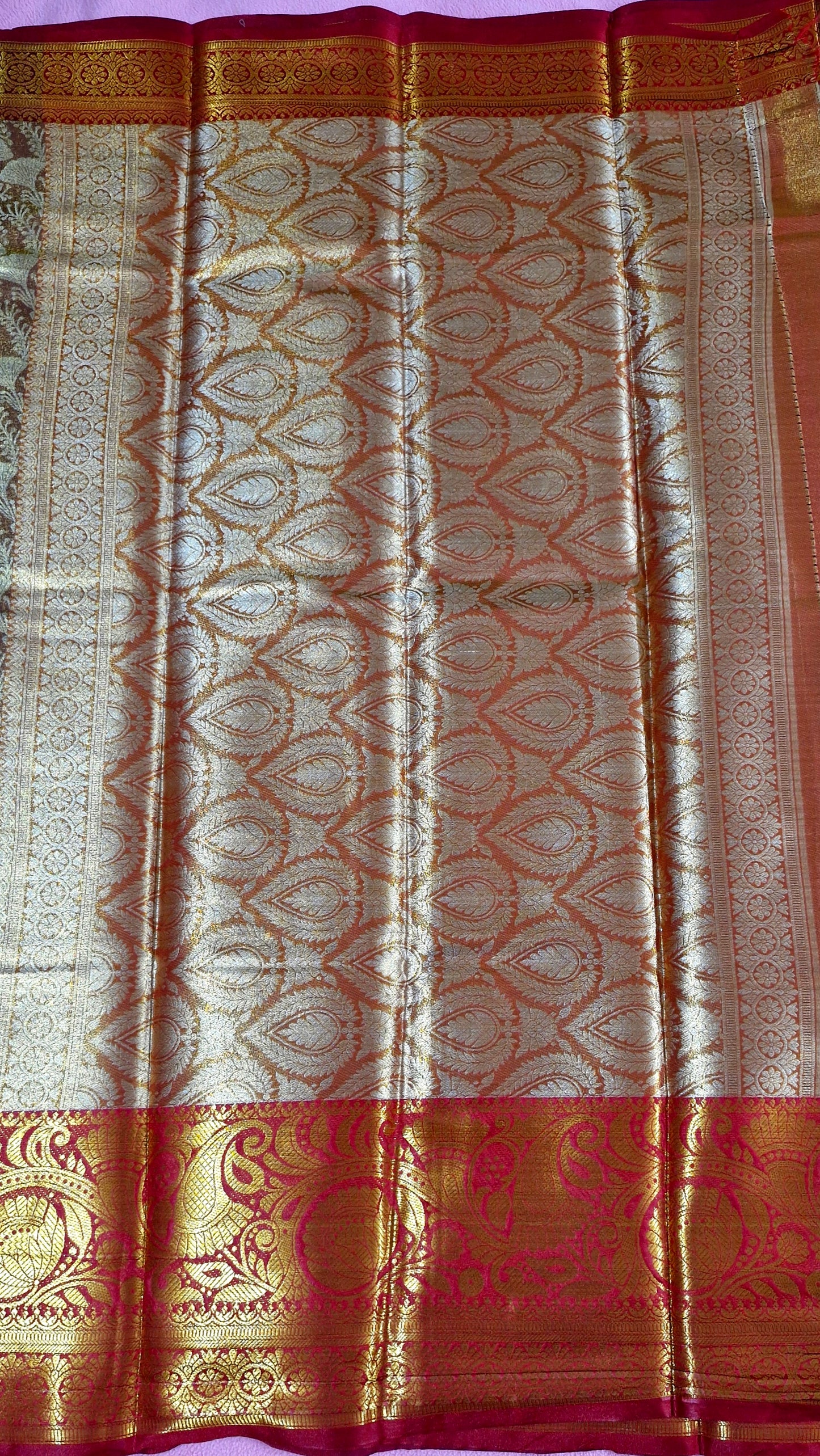 BRONZE GOLD SILK SAREE