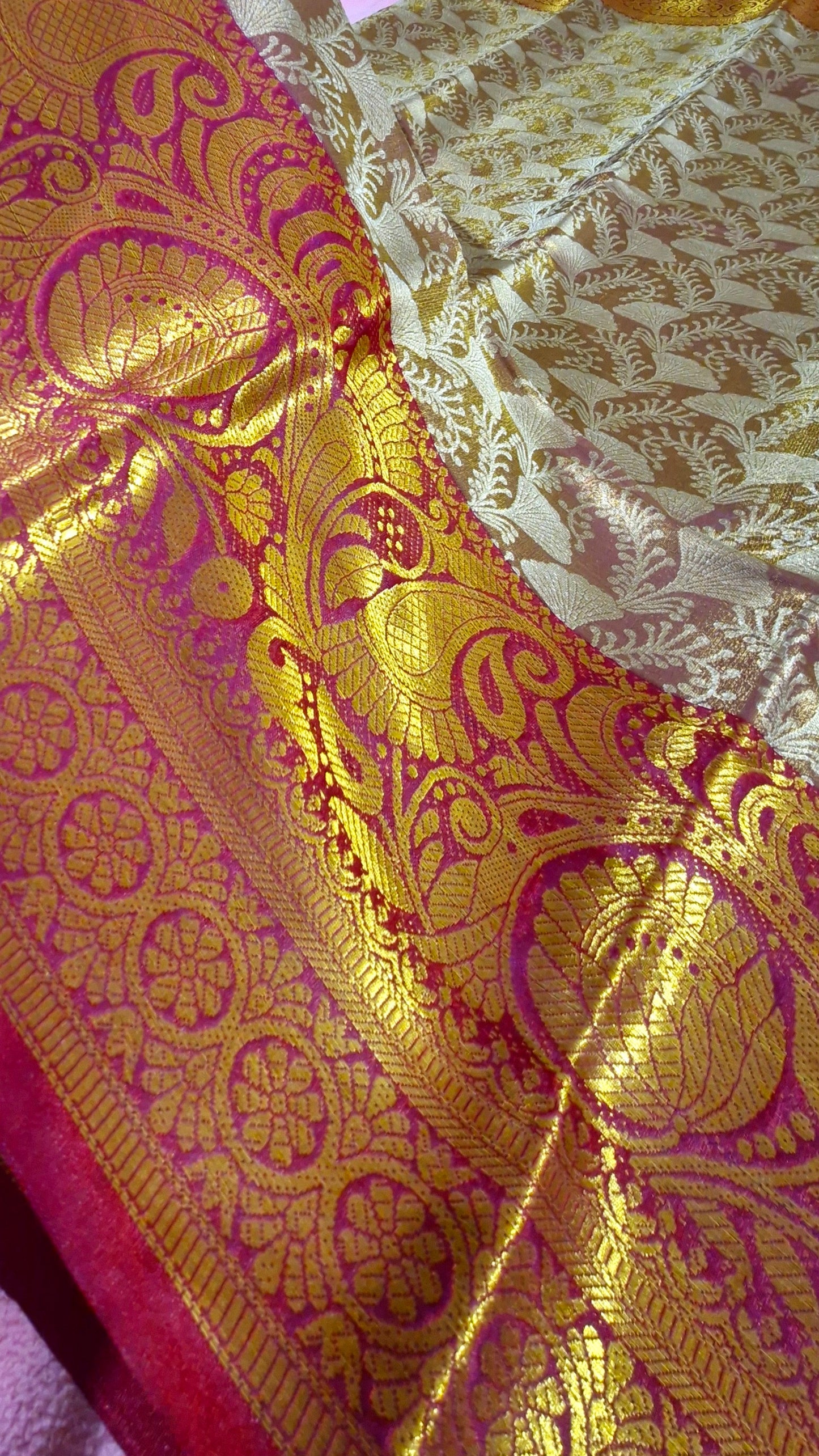 BRONZE GOLD SILK SAREE