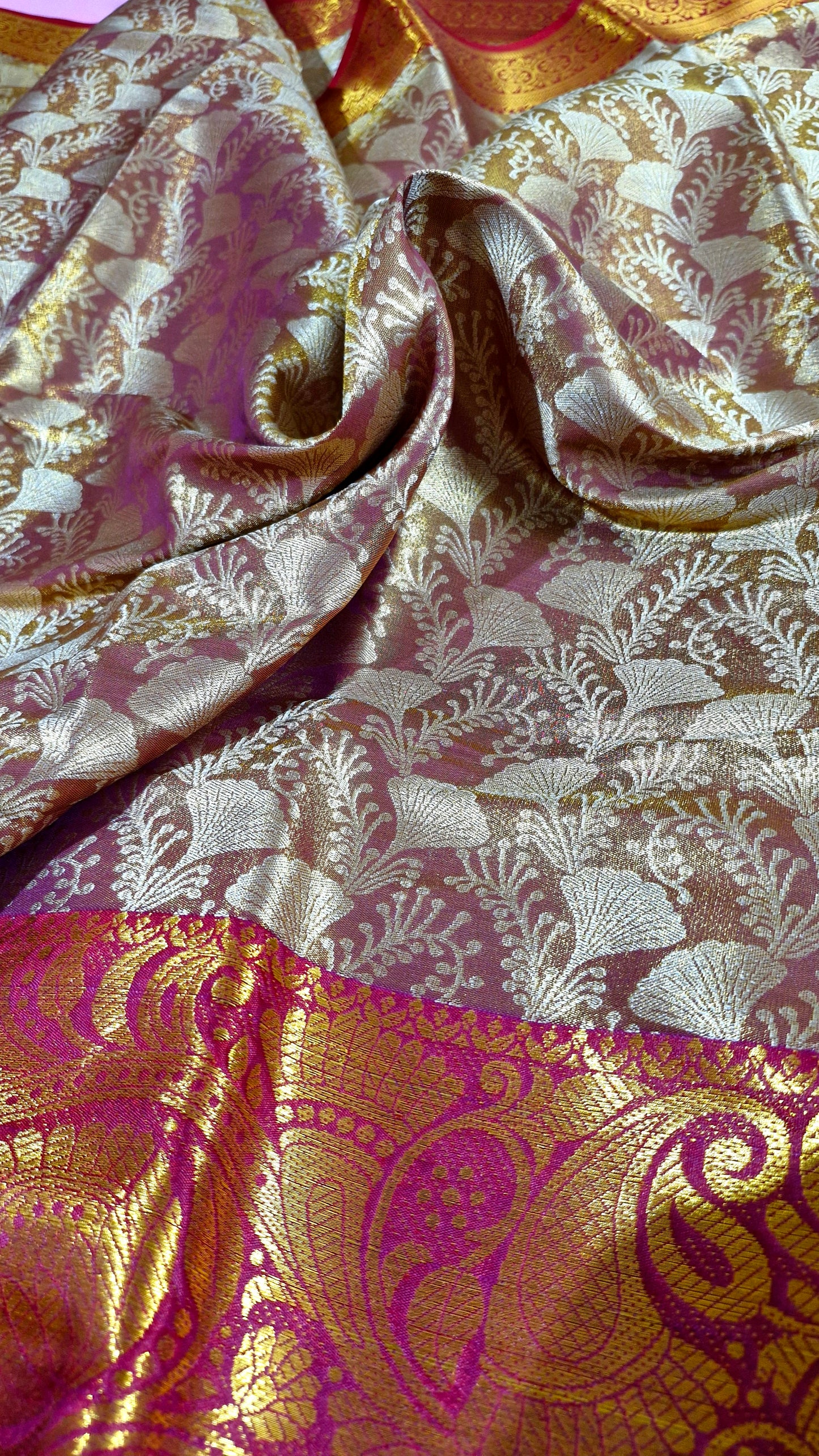 BRONZE GOLD SILK SAREE