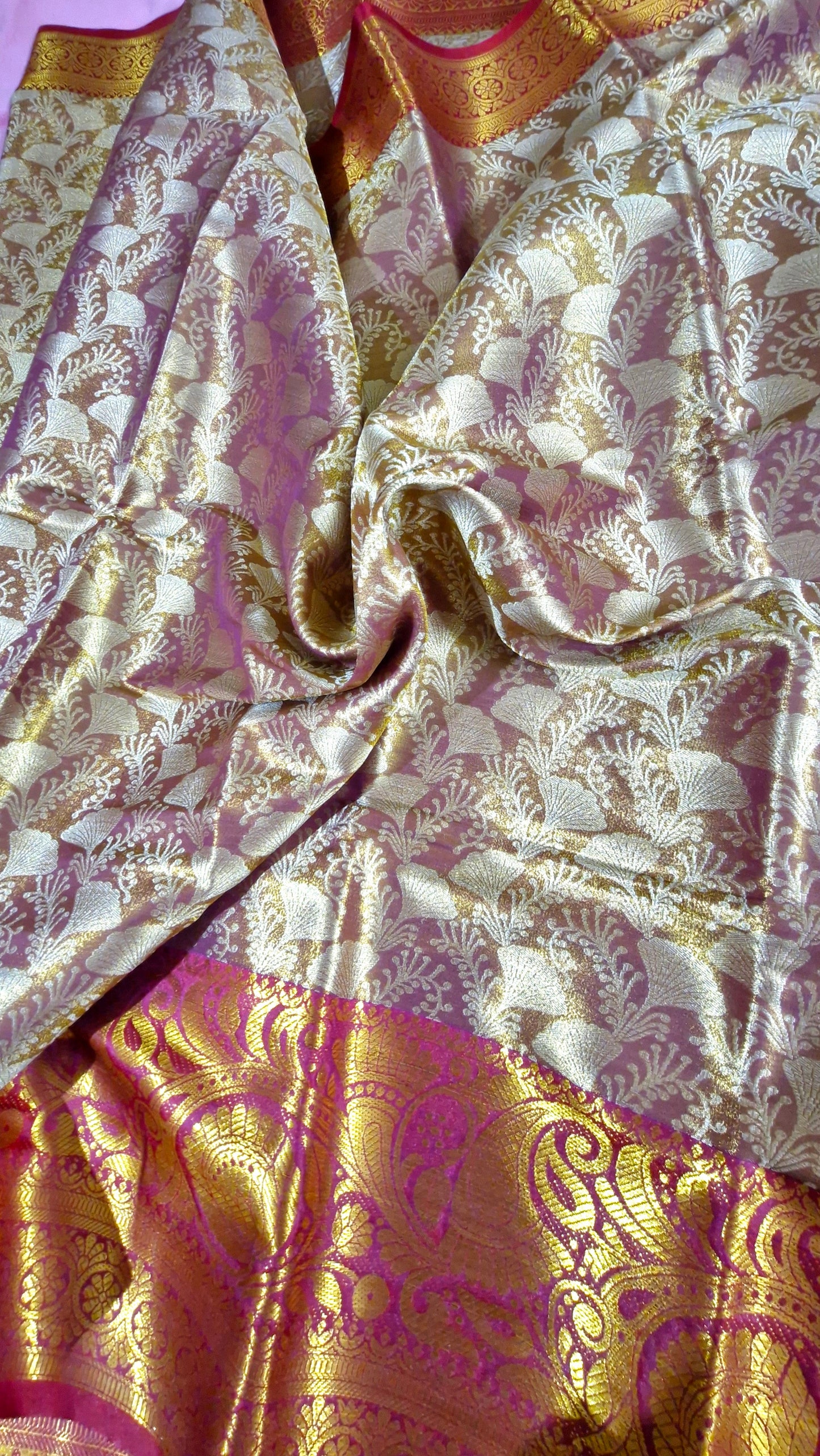 BRONZE GOLD SILK SAREE