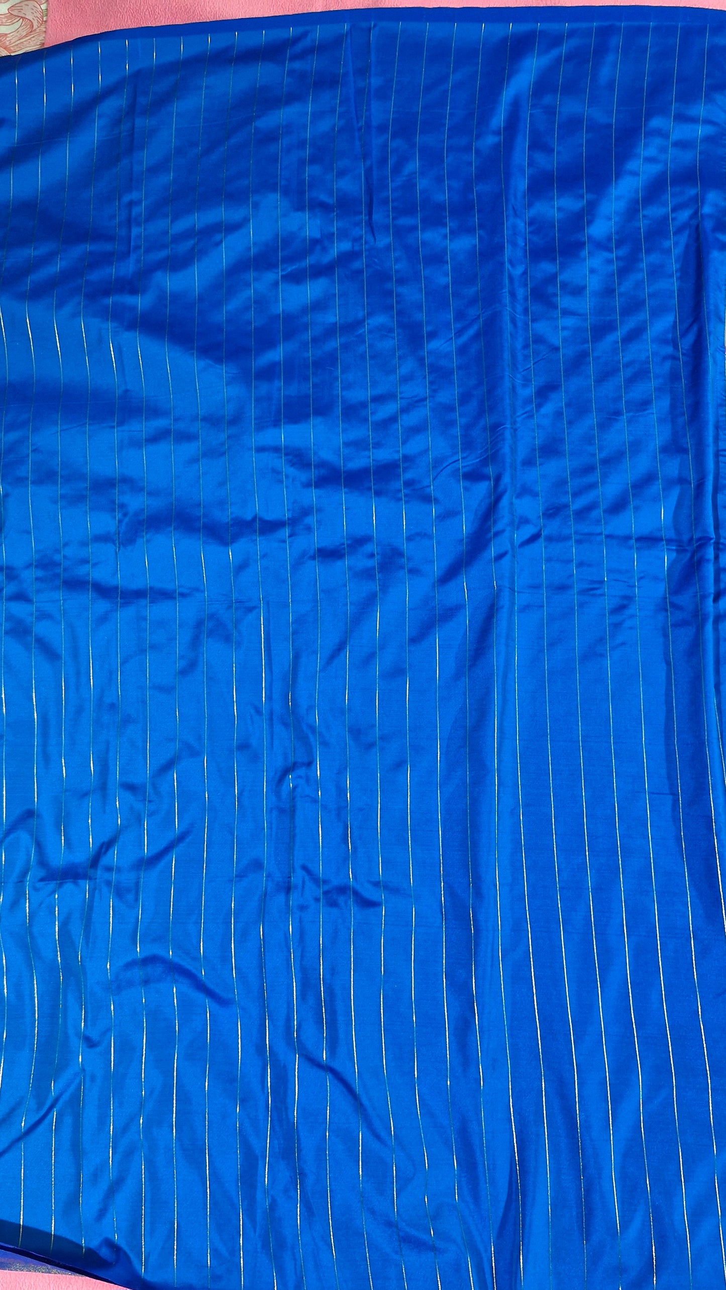 SILVER GOLD DUAL TONE SILK SAREE
