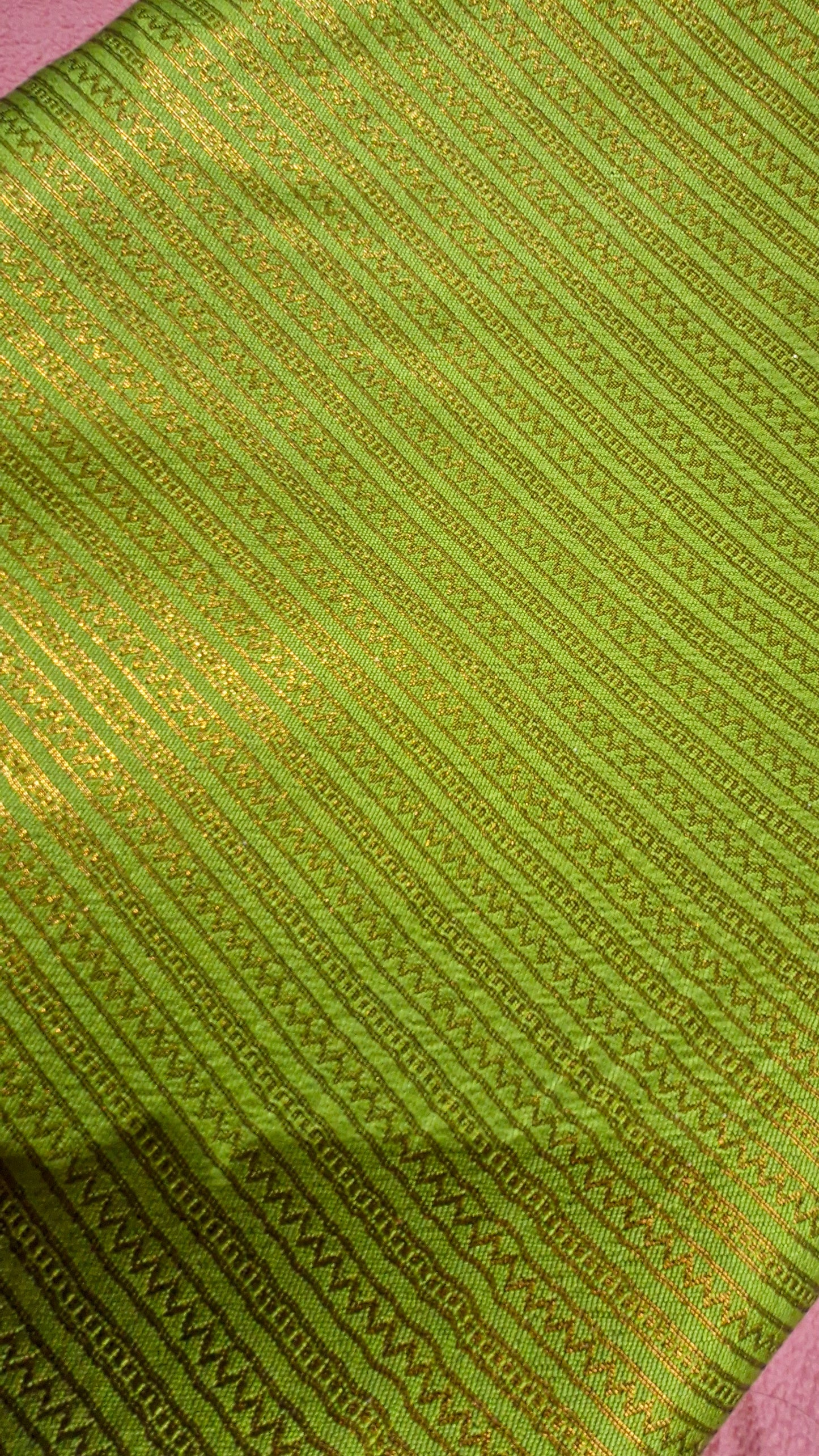 PARROT GREEN SILK SAREE