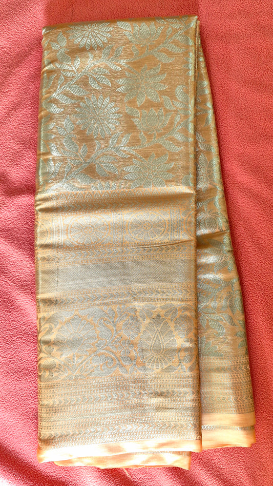 LIGHT PEACH SILK SAREE
