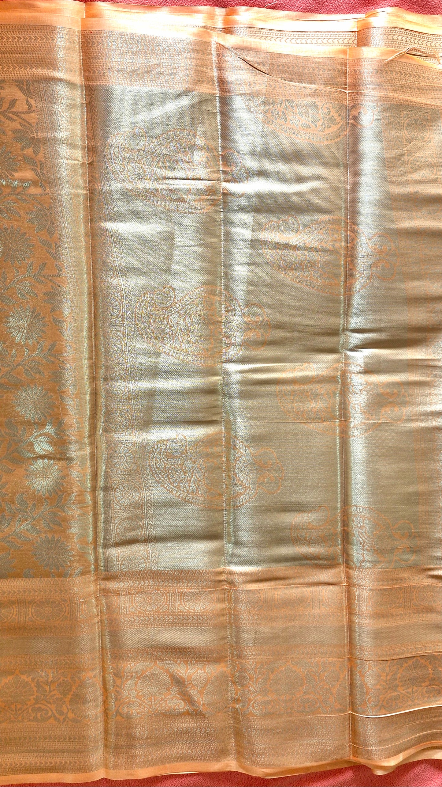 LIGHT PEACH SILK SAREE