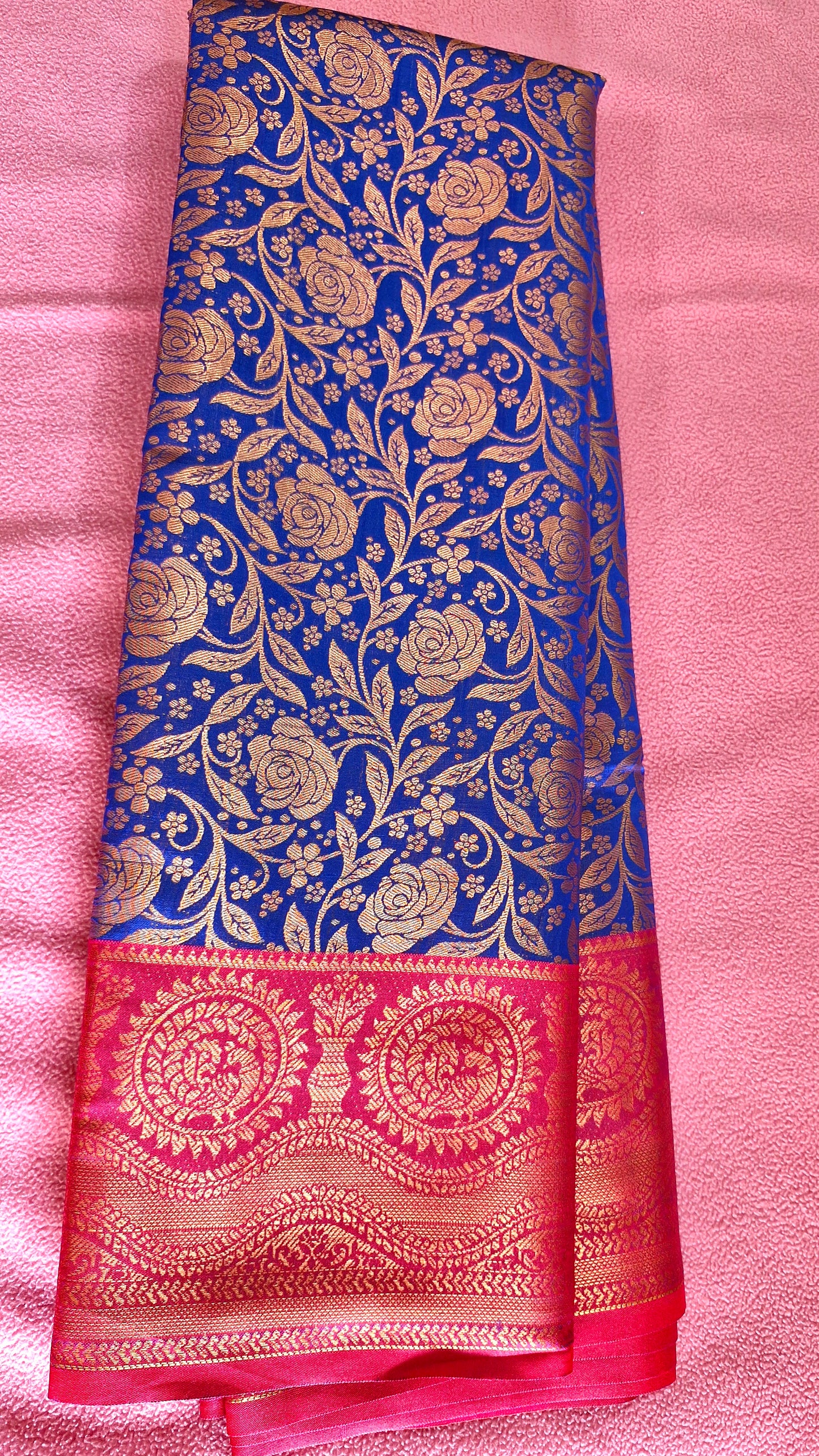 ROYAL BLUE SILK SAREE