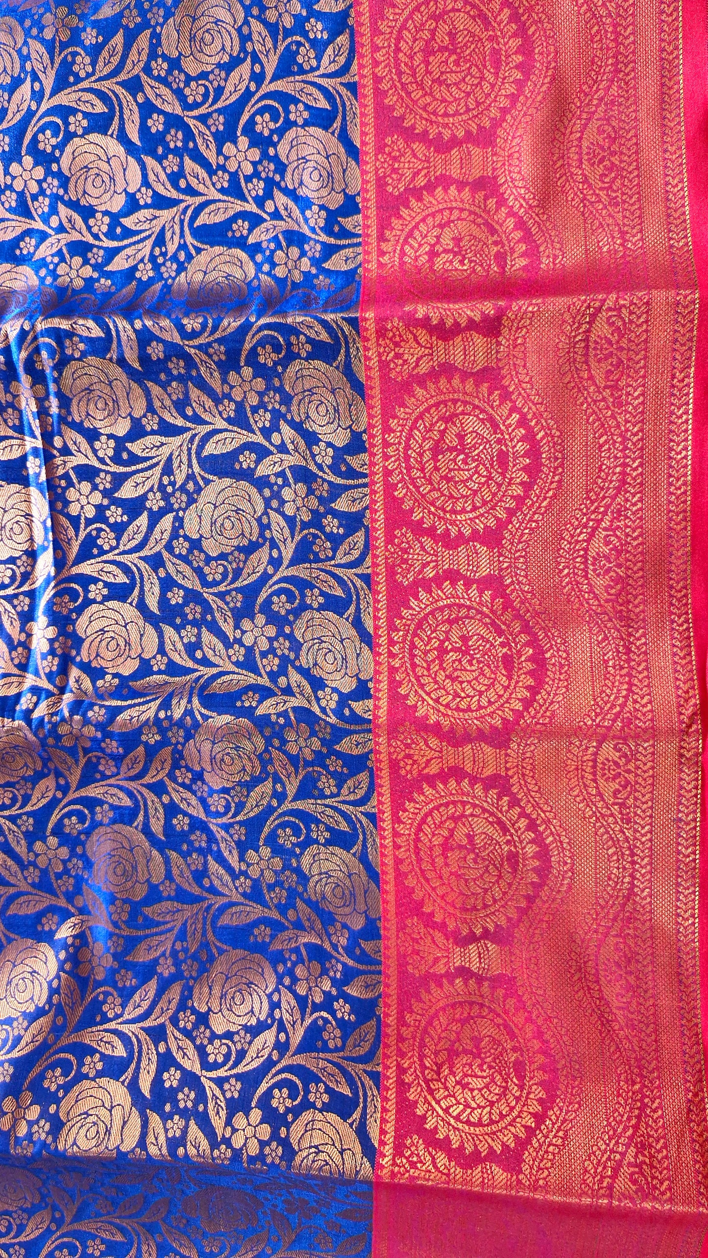 ROYAL BLUE SILK SAREE