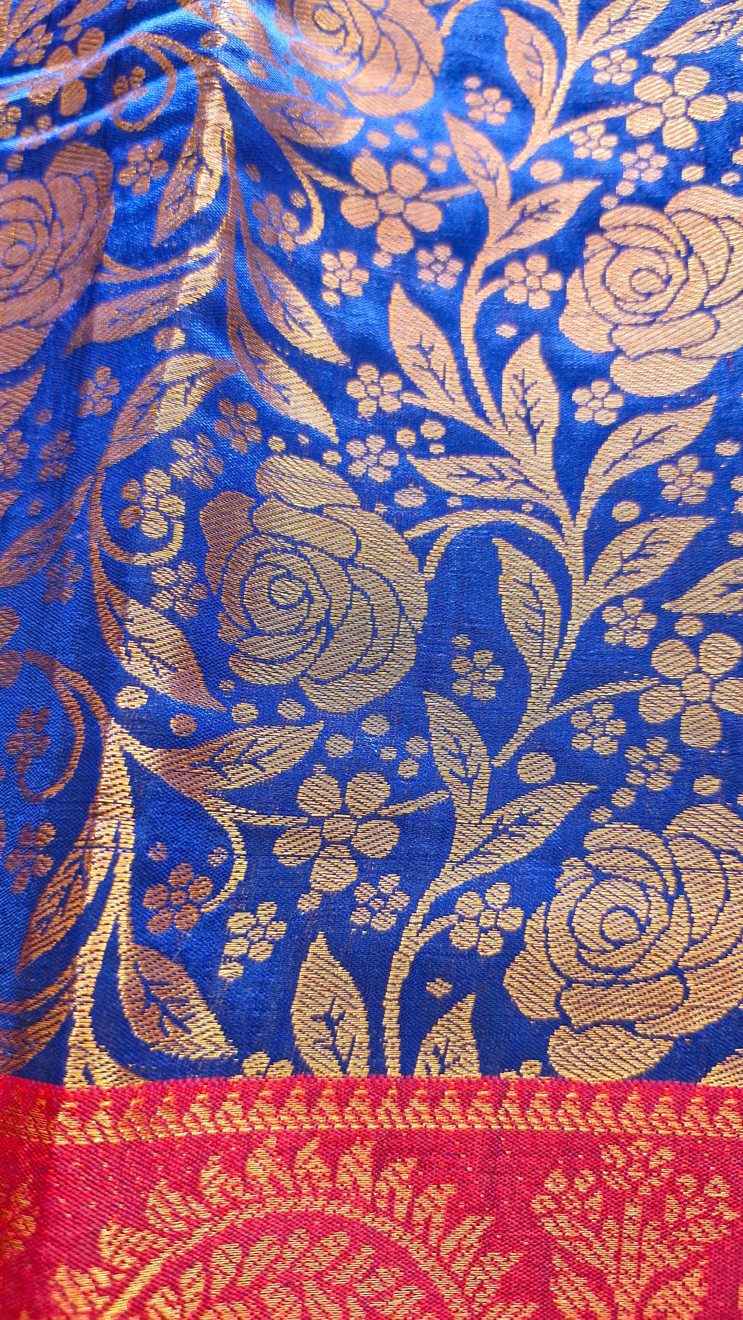 ROYAL BLUE SILK SAREE
