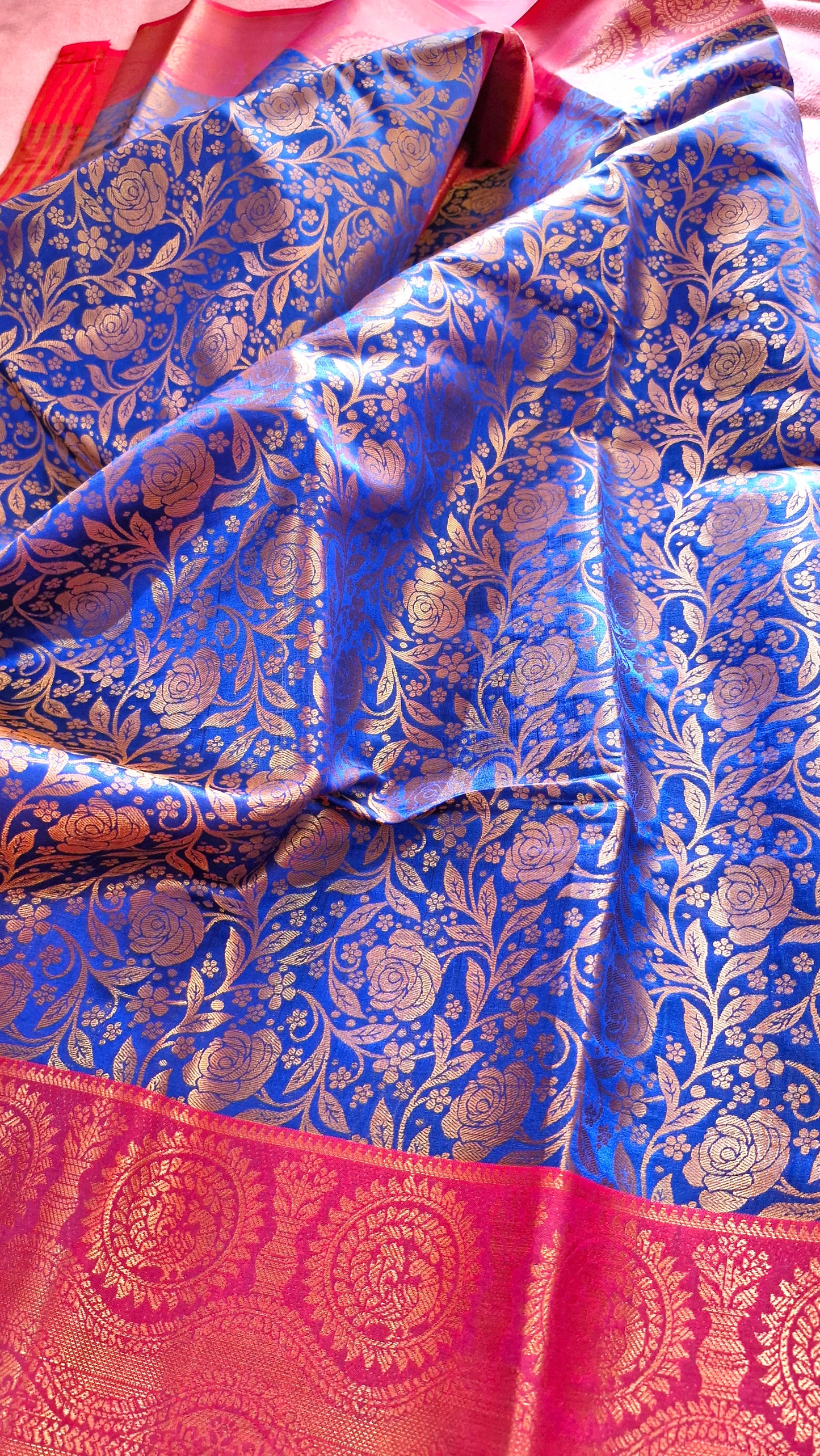 ROYAL BLUE SILK SAREE