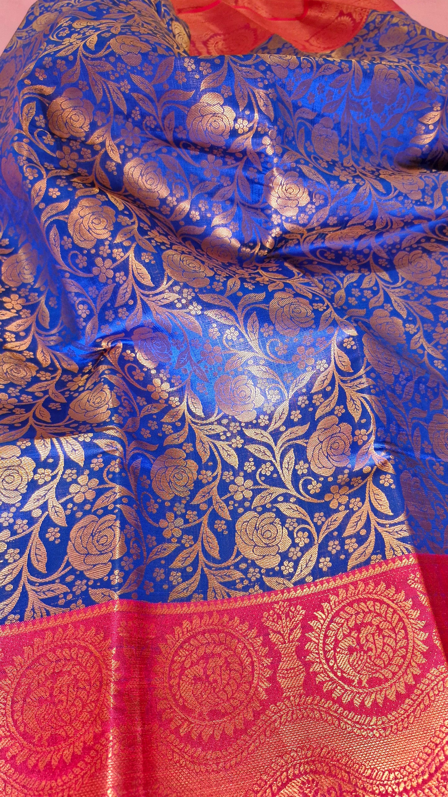 ROYAL BLUE SILK SAREE