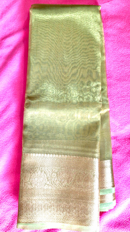PISTACHIO GREEN ORGANZA SAREE