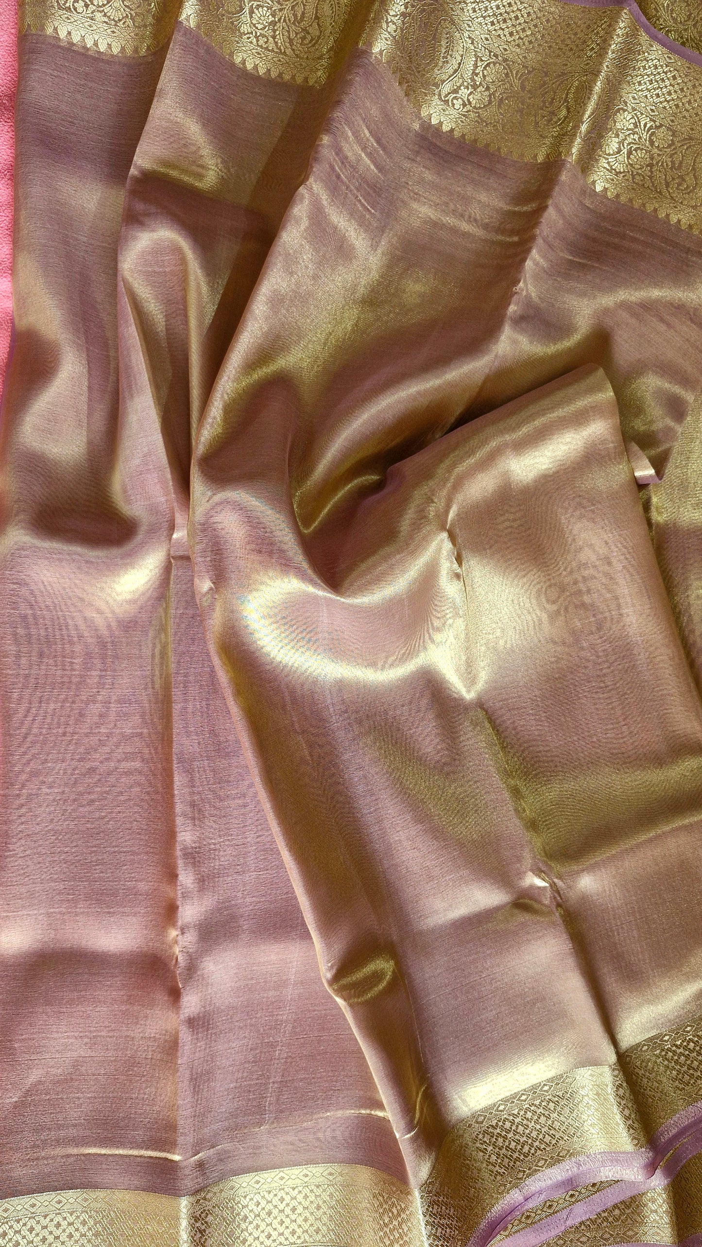 MAUVE ORGANZA SAREE