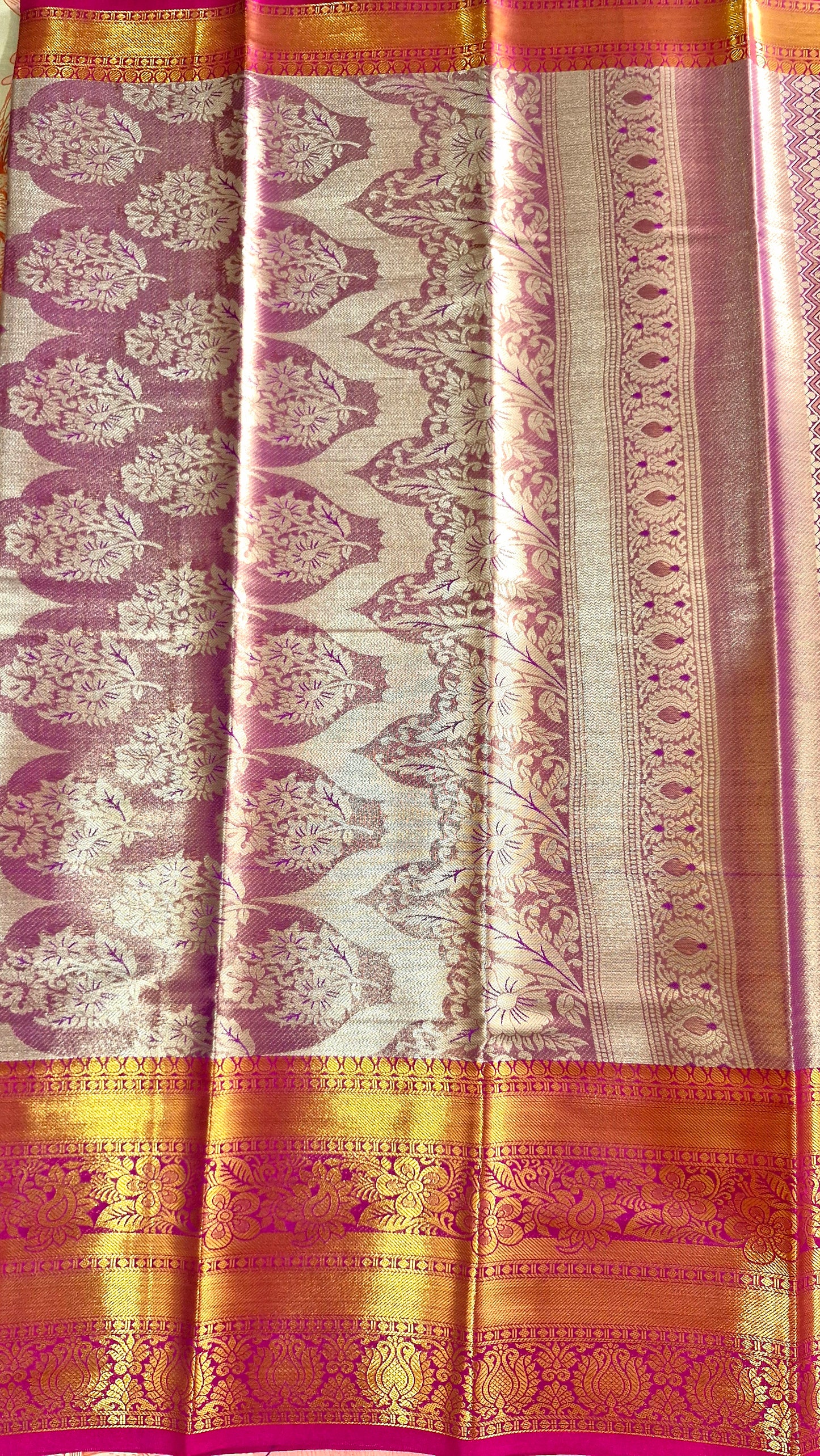 PURPLE TISSUE SILK SAREE