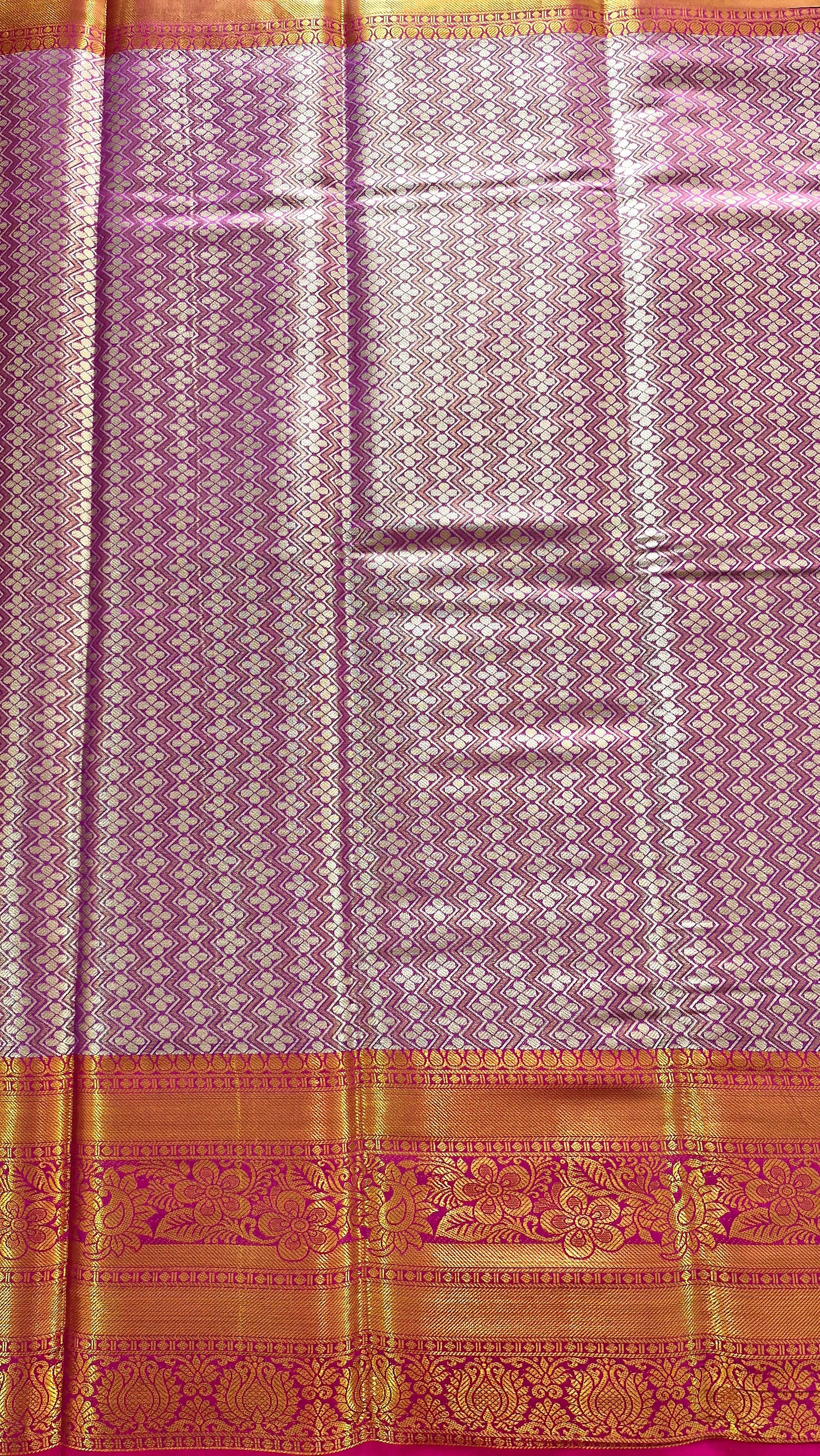 PURPLE TISSUE SILK SAREE