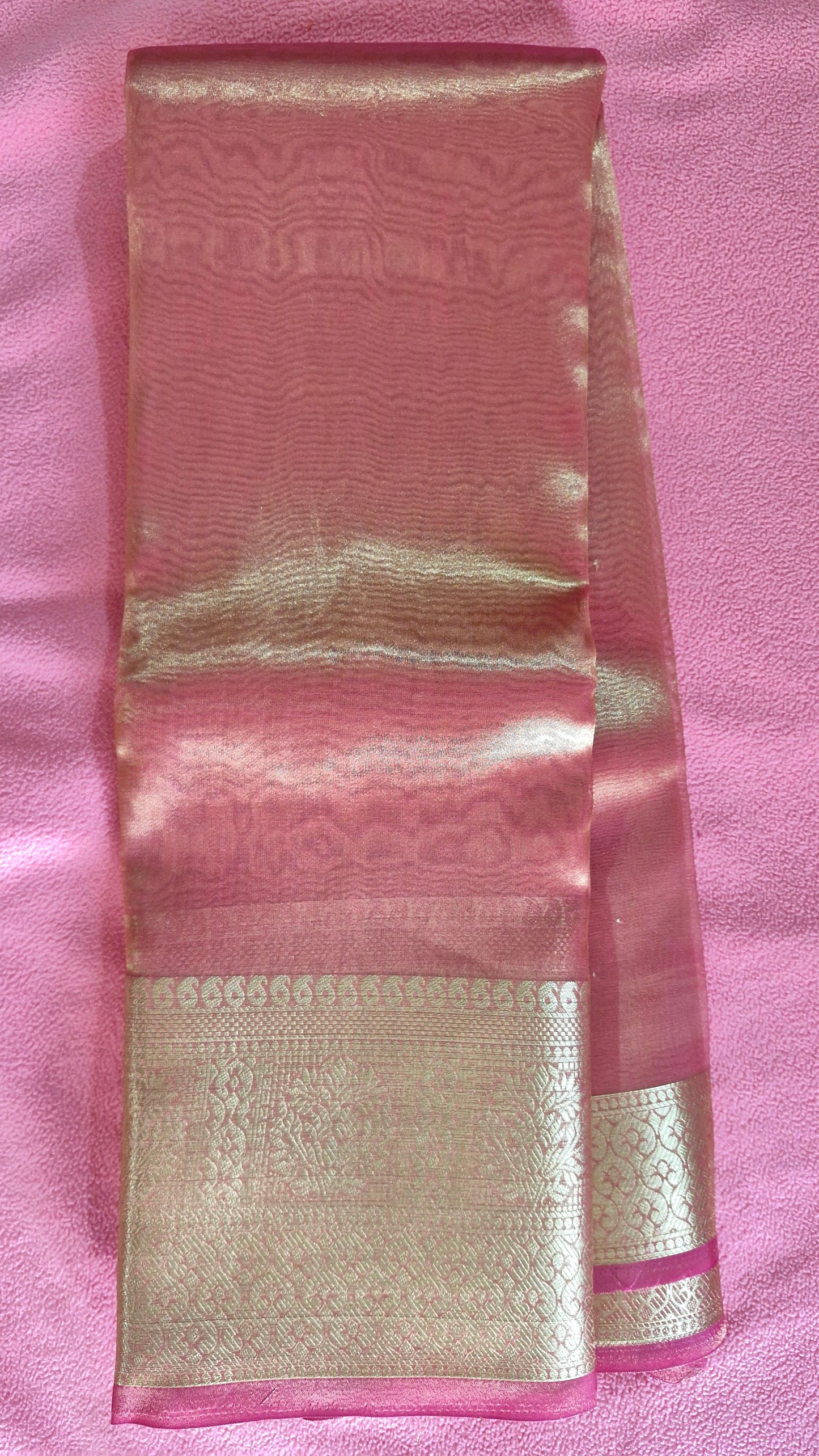 PINK RUBY ORGANZA SAREE