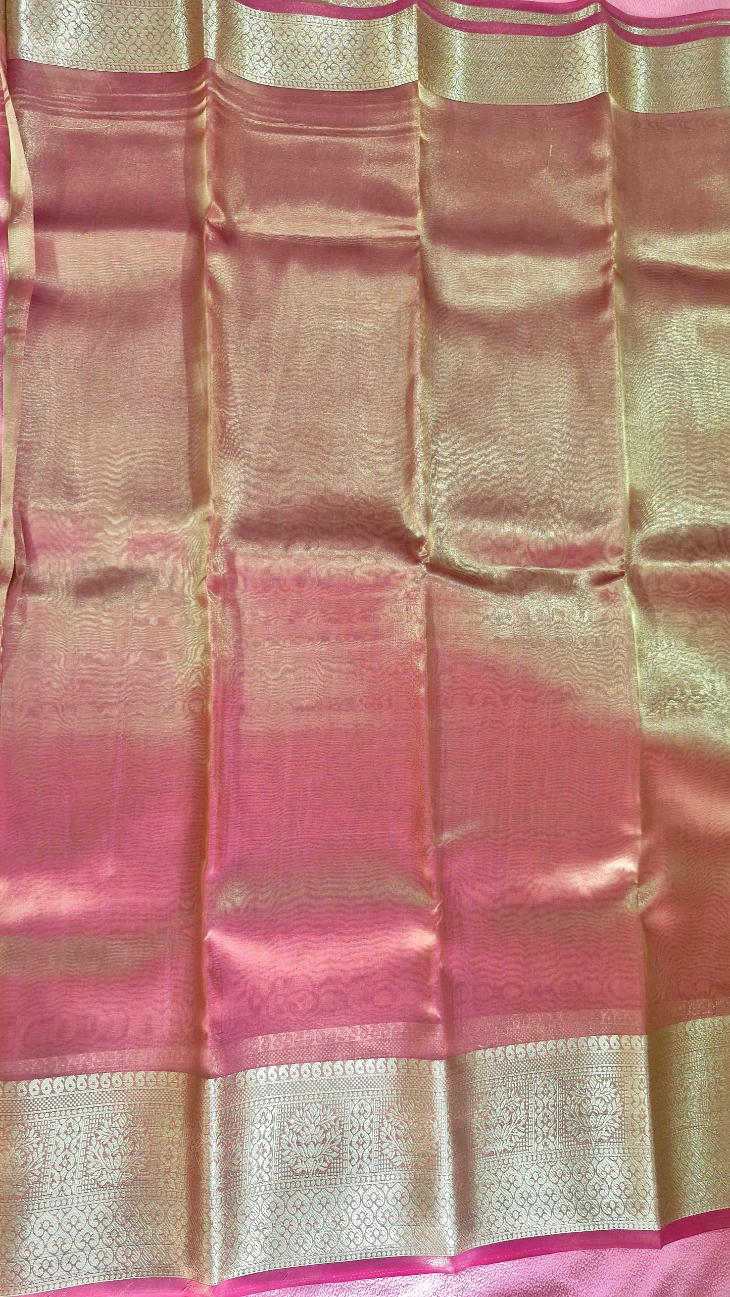 PINK RUBY ORGANZA SAREE