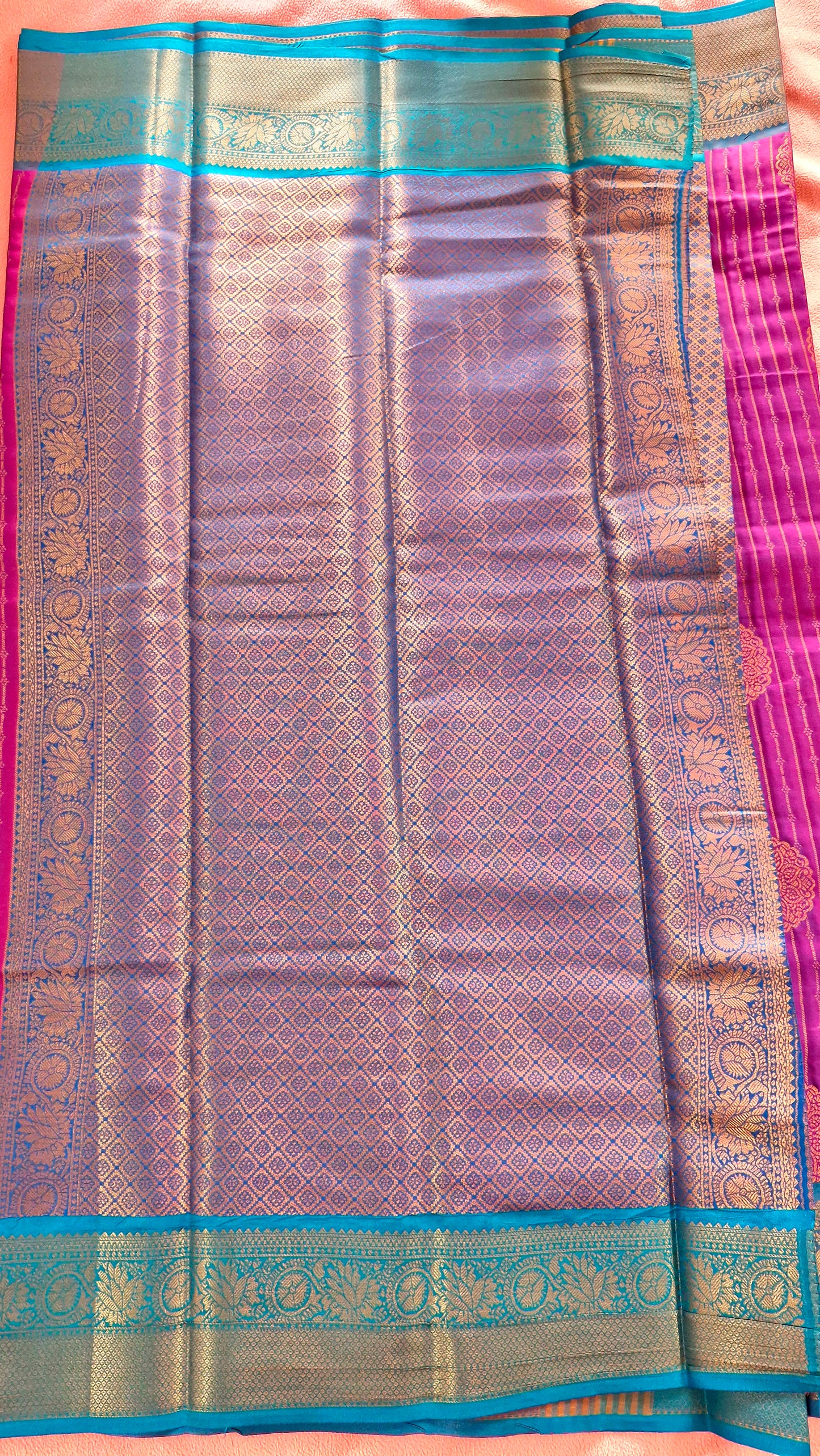 MAGENTA SILK SAREE