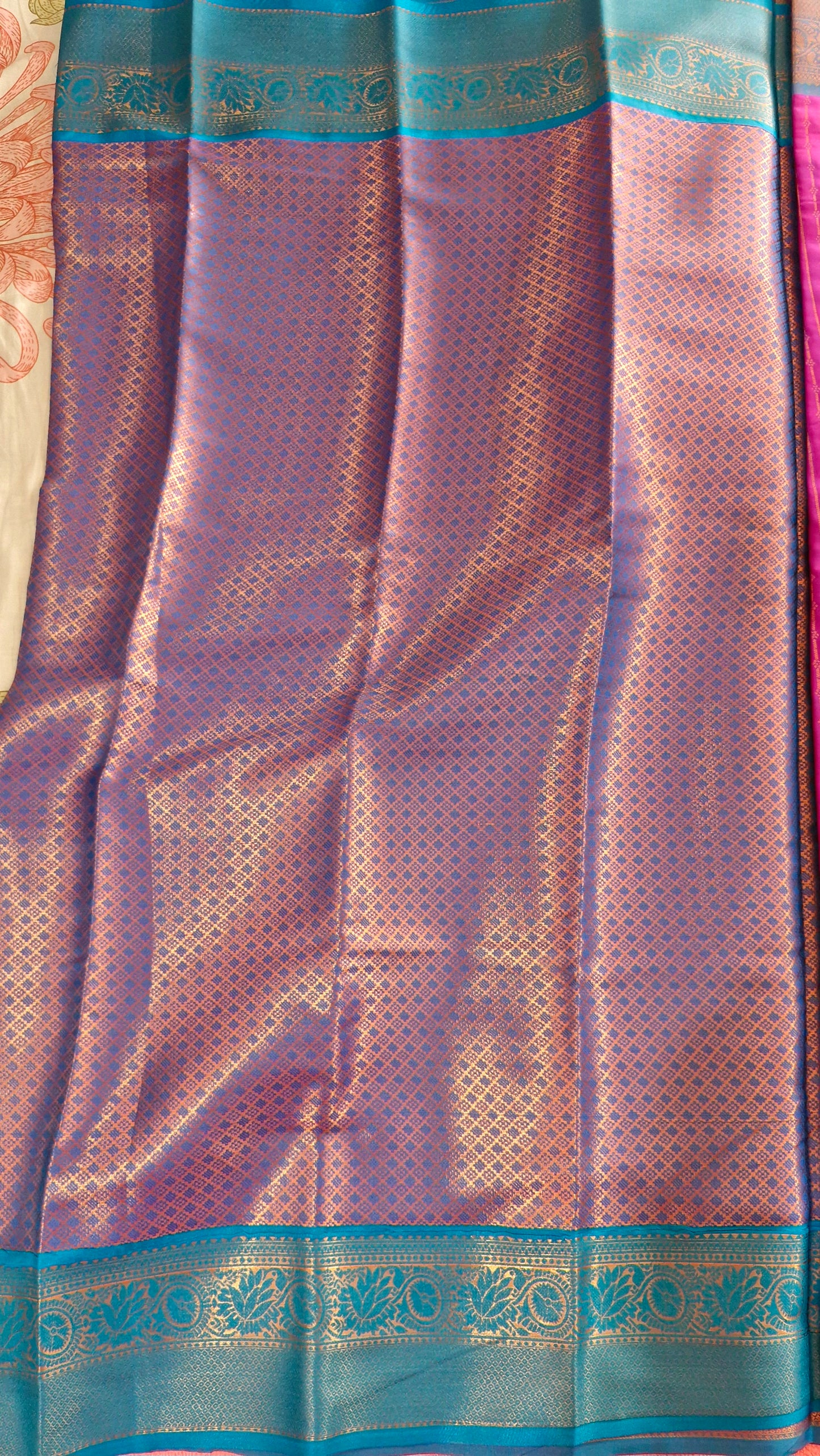 MAGENTA SILK SAREE