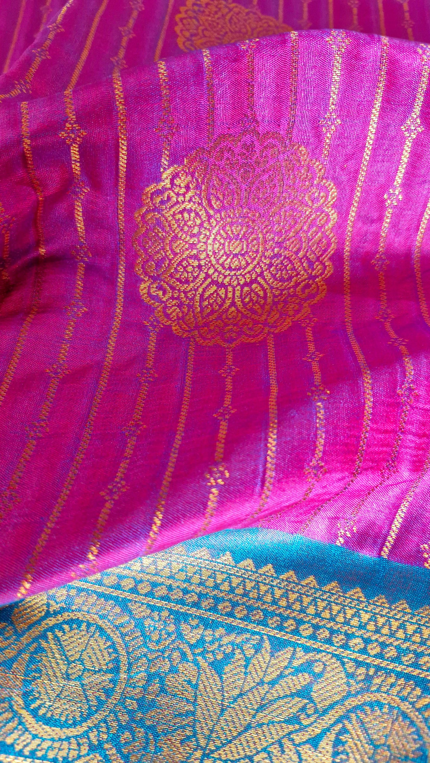 MAGENTA SILK SAREE
