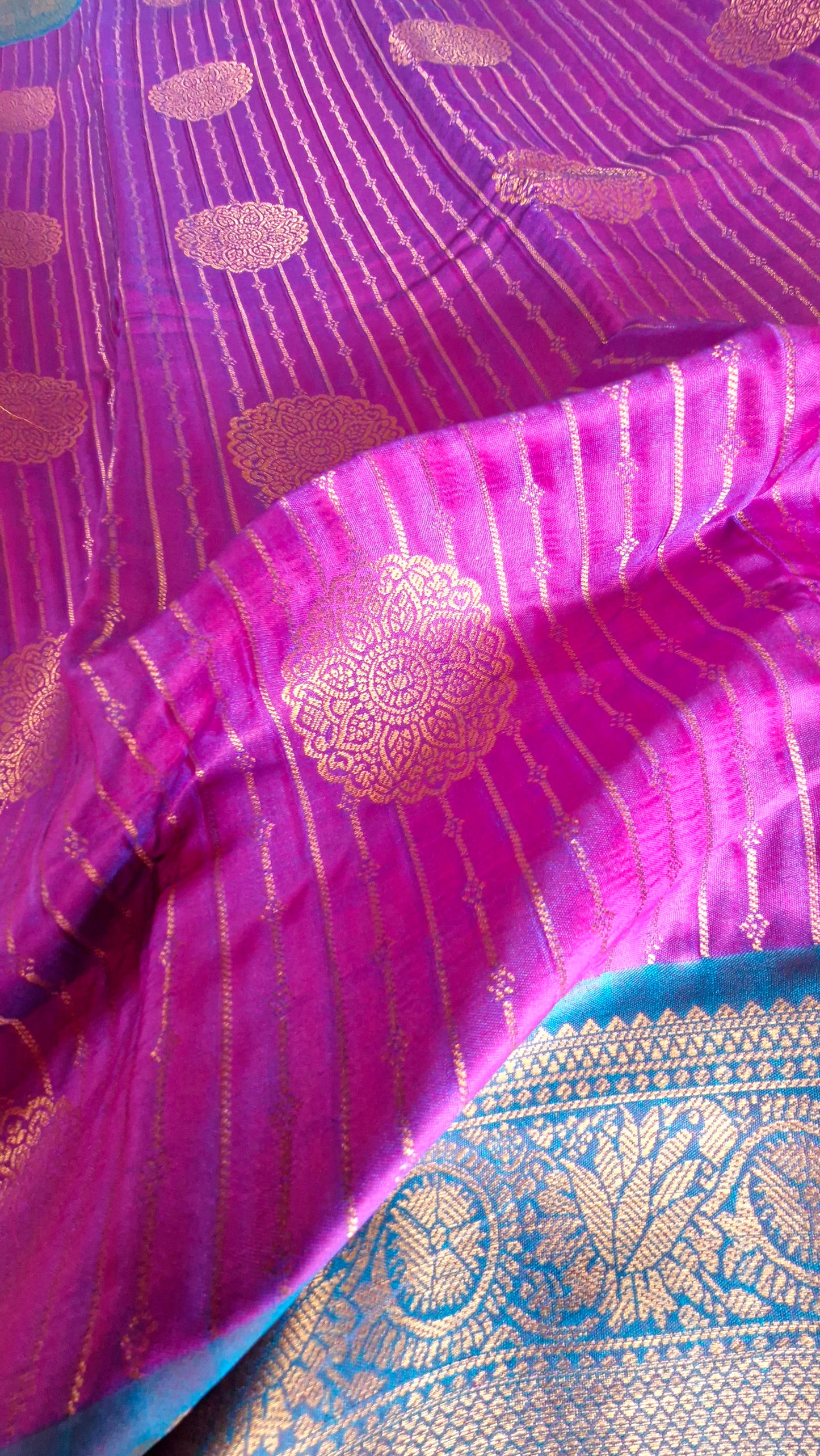 MAGENTA SILK SAREE