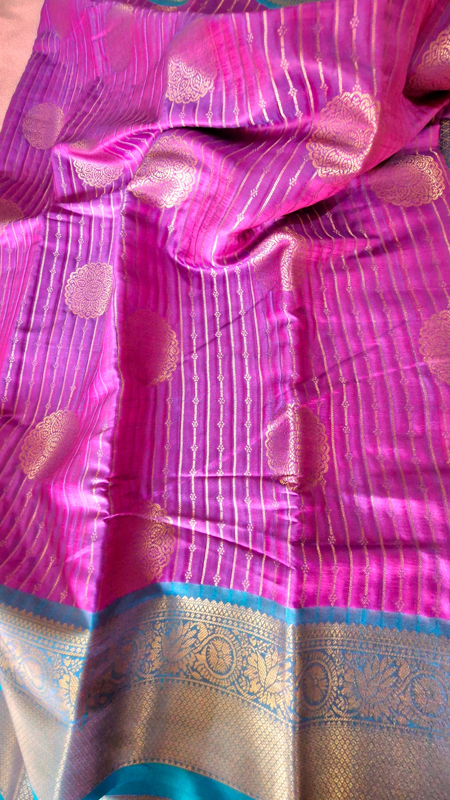 MAGENTA SILK SAREE
