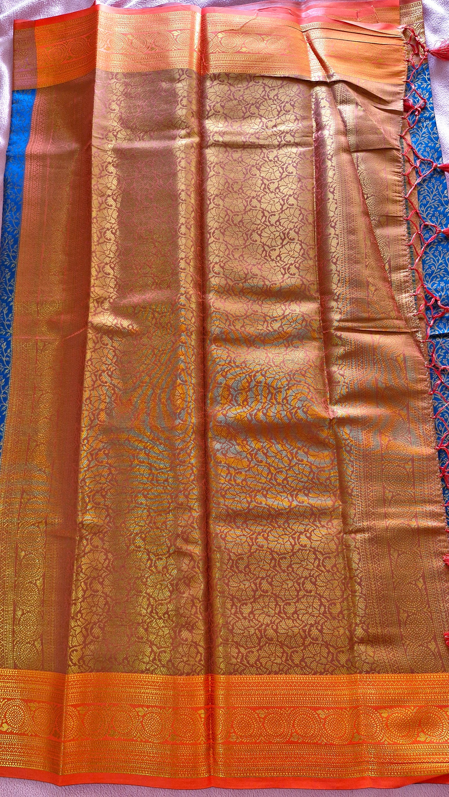BLACKISH BLUE SILK SAREE