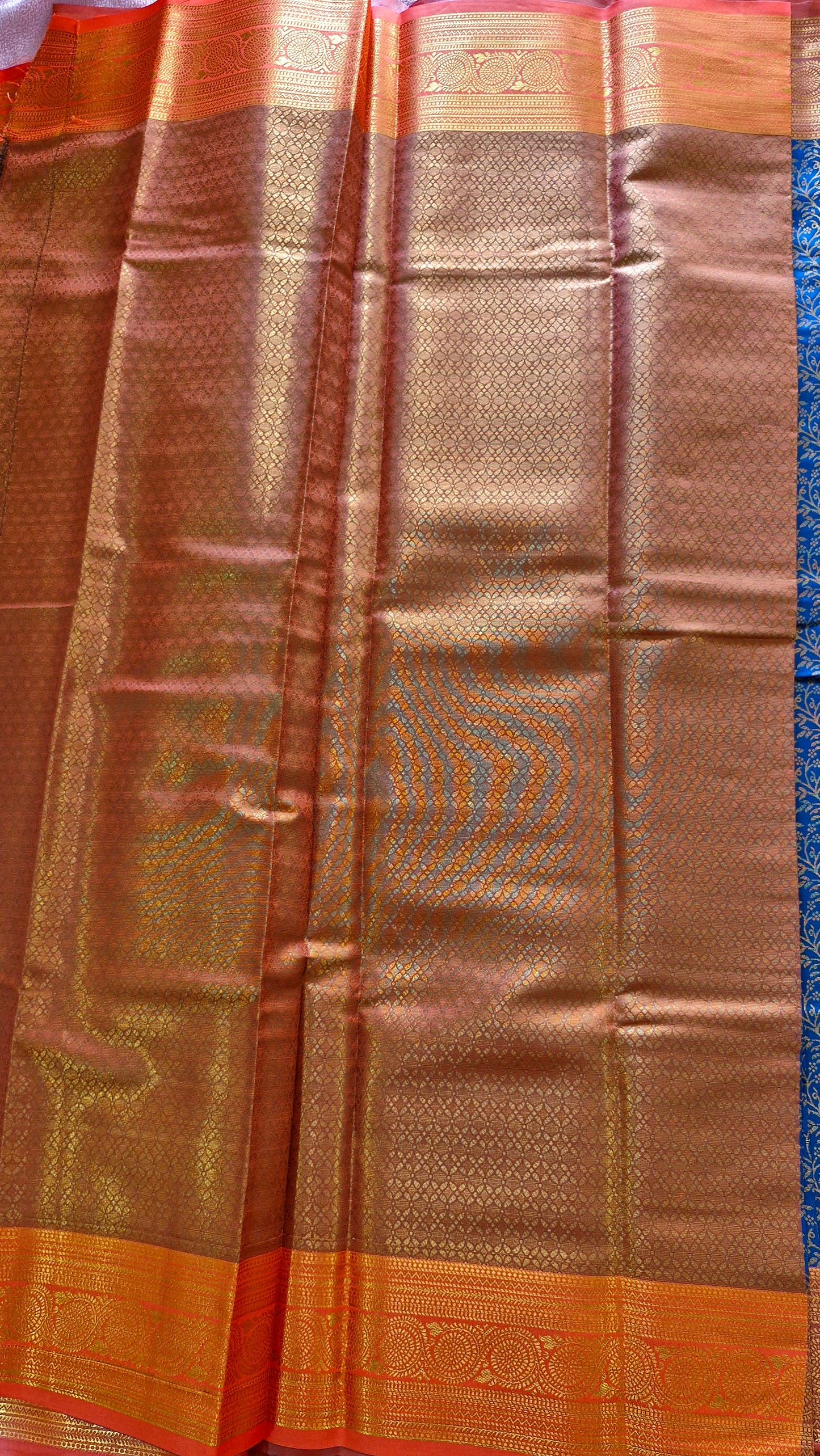 BLACKISH BLUE SILK SAREE