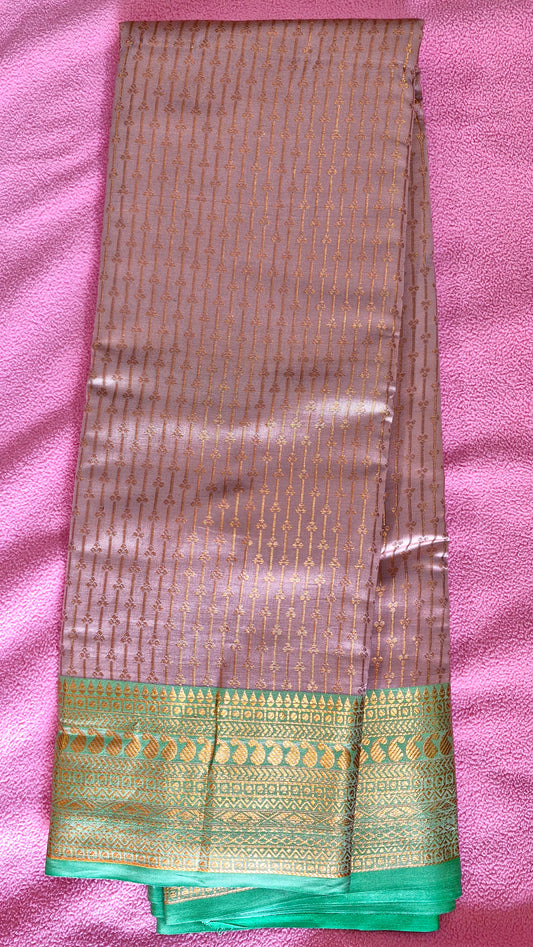 LIGHT MAUVE SILK SAREE