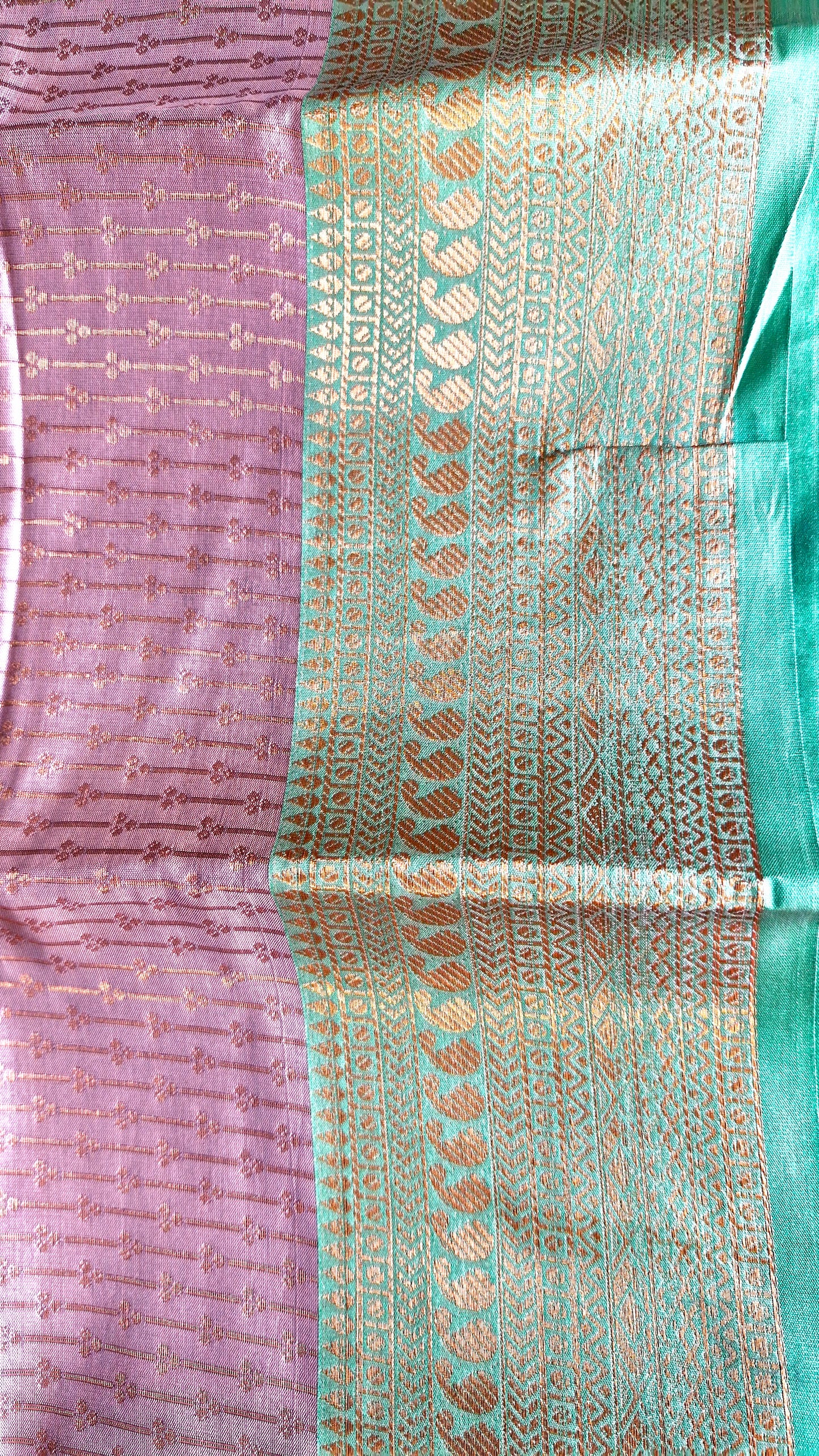 LIGHT MAUVE SILK SAREE