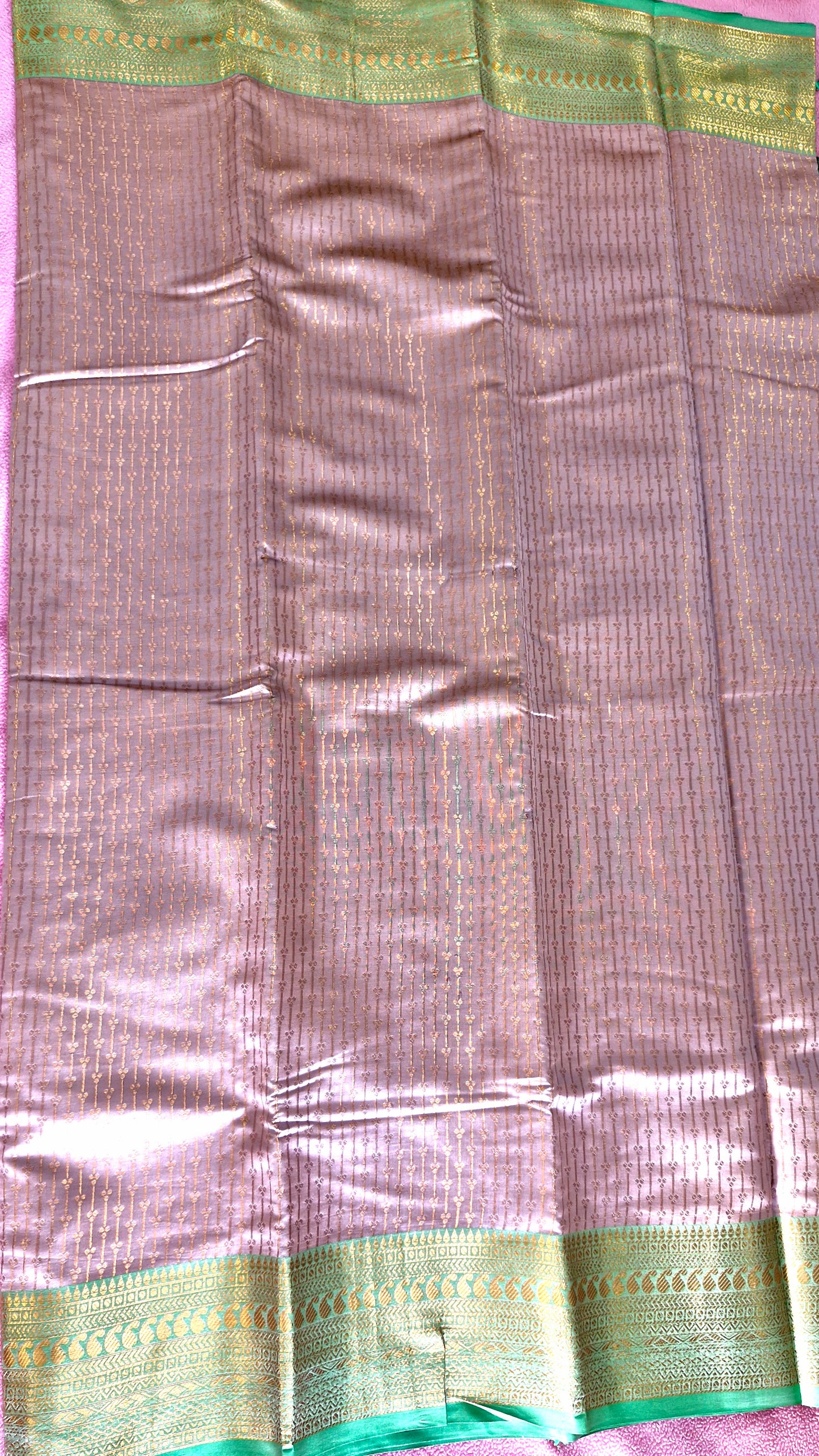 LIGHT MAUVE SILK SAREE