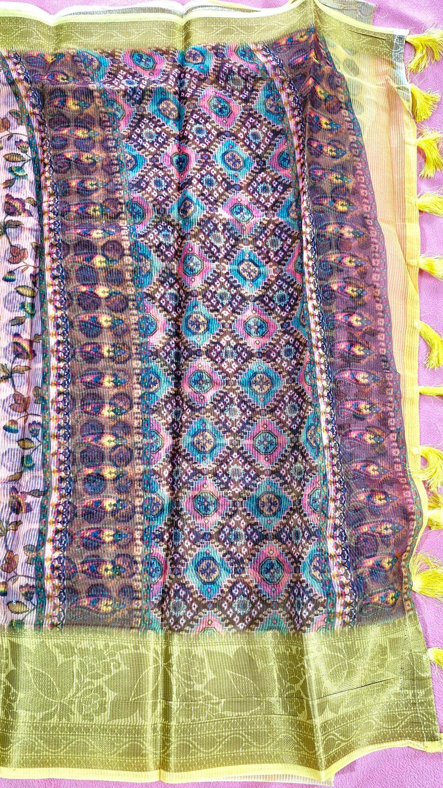 PEACH SILK SAREE