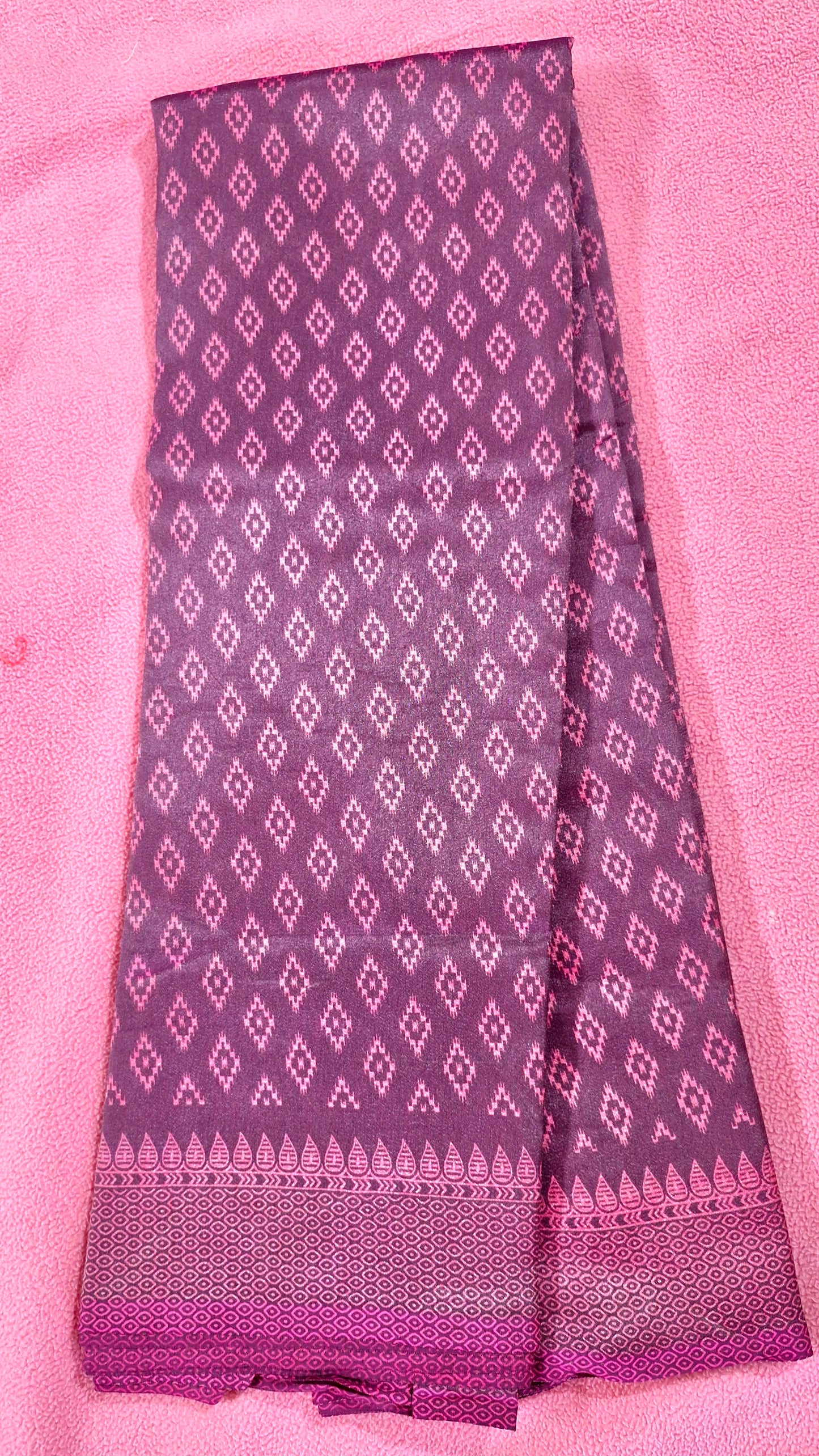 BURGUNDY SILK SAREE