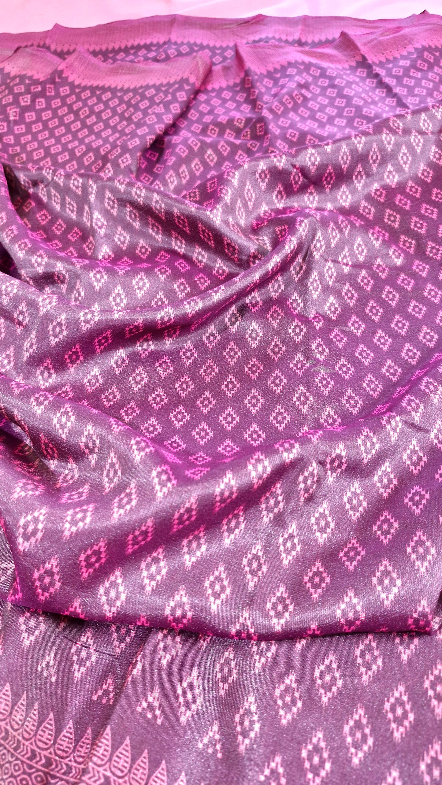 BURGUNDY SILK SAREE