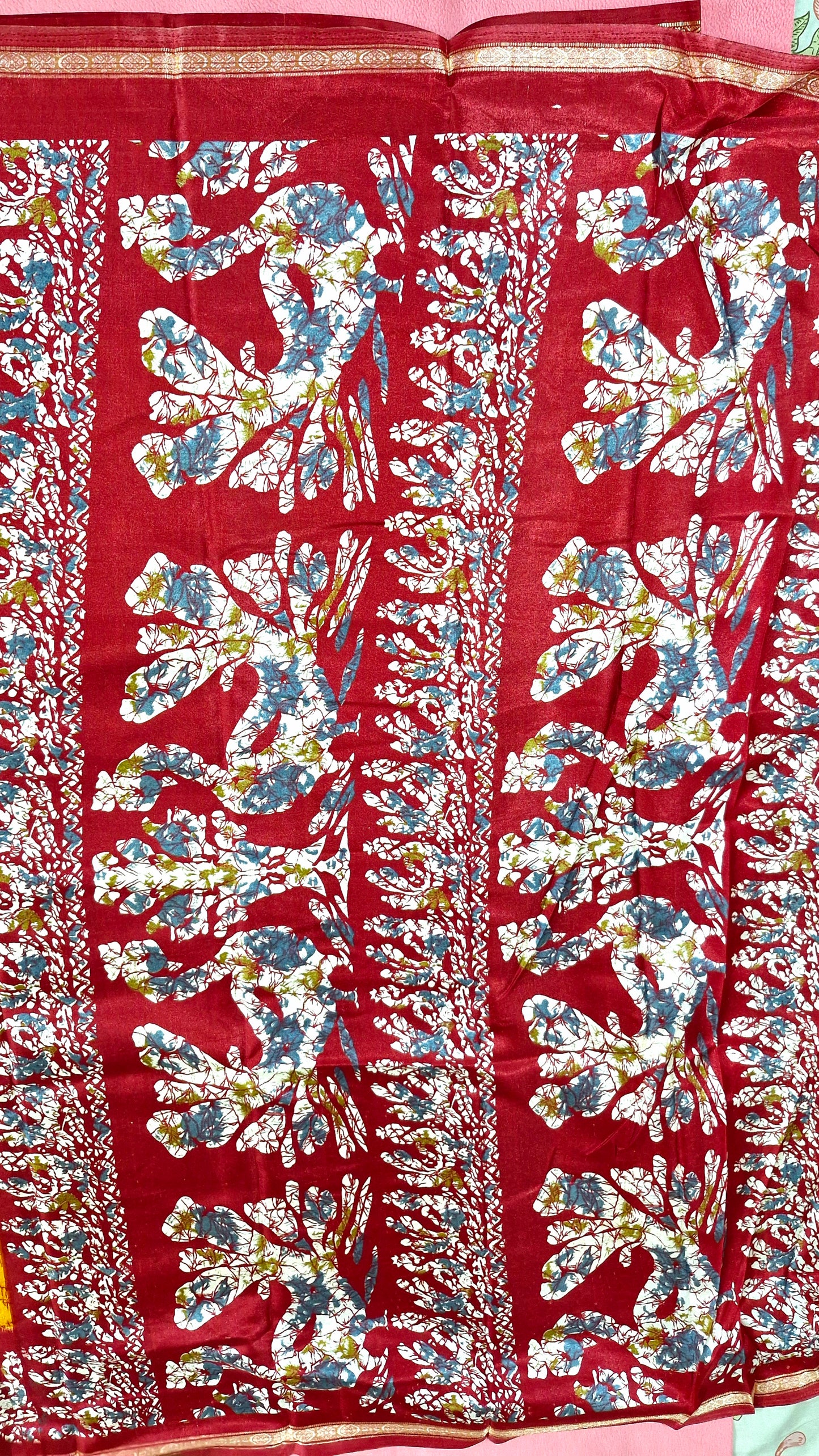 MUSTARD SILK SAREE