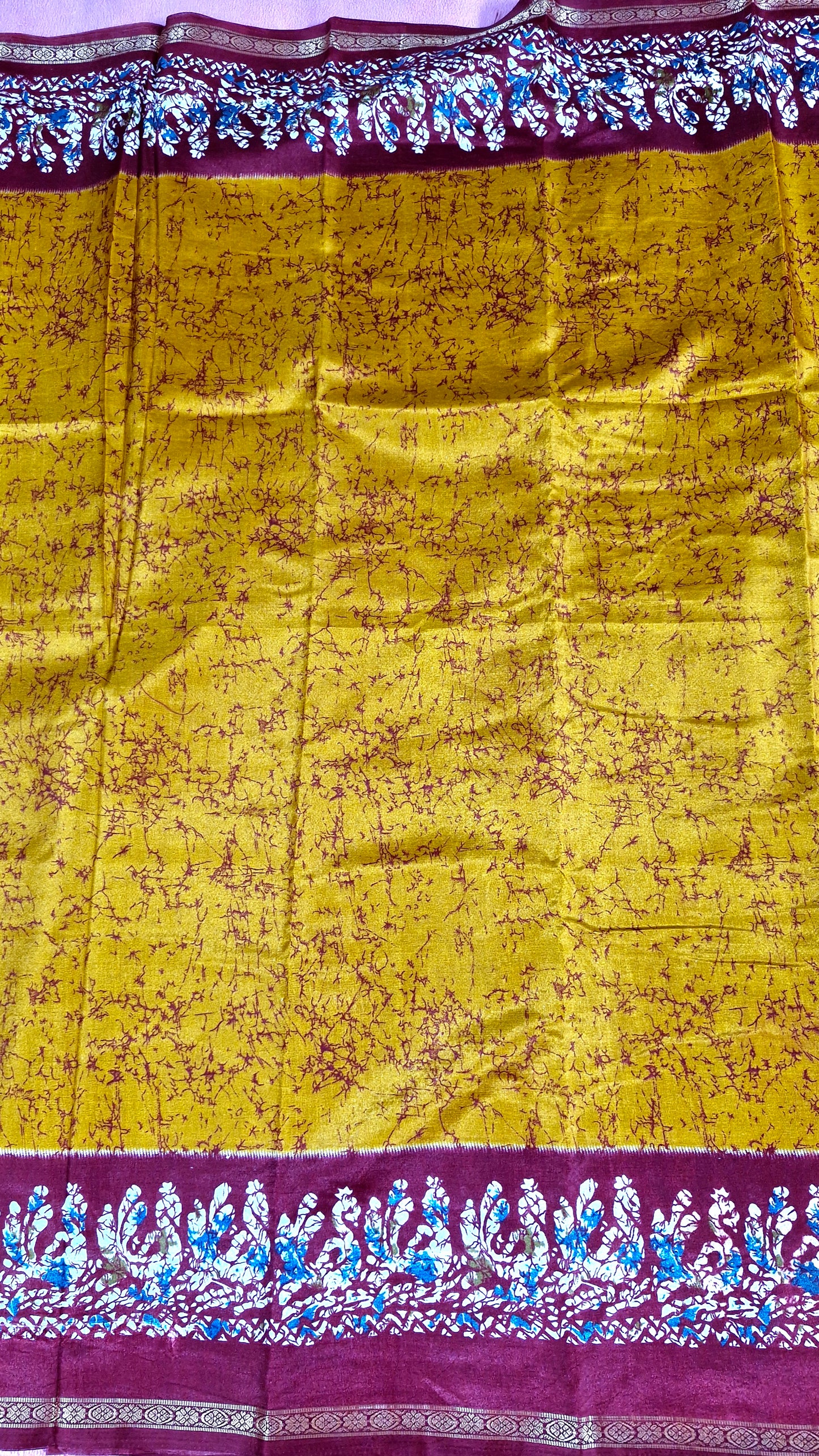 MUSTARD SILK SAREE
