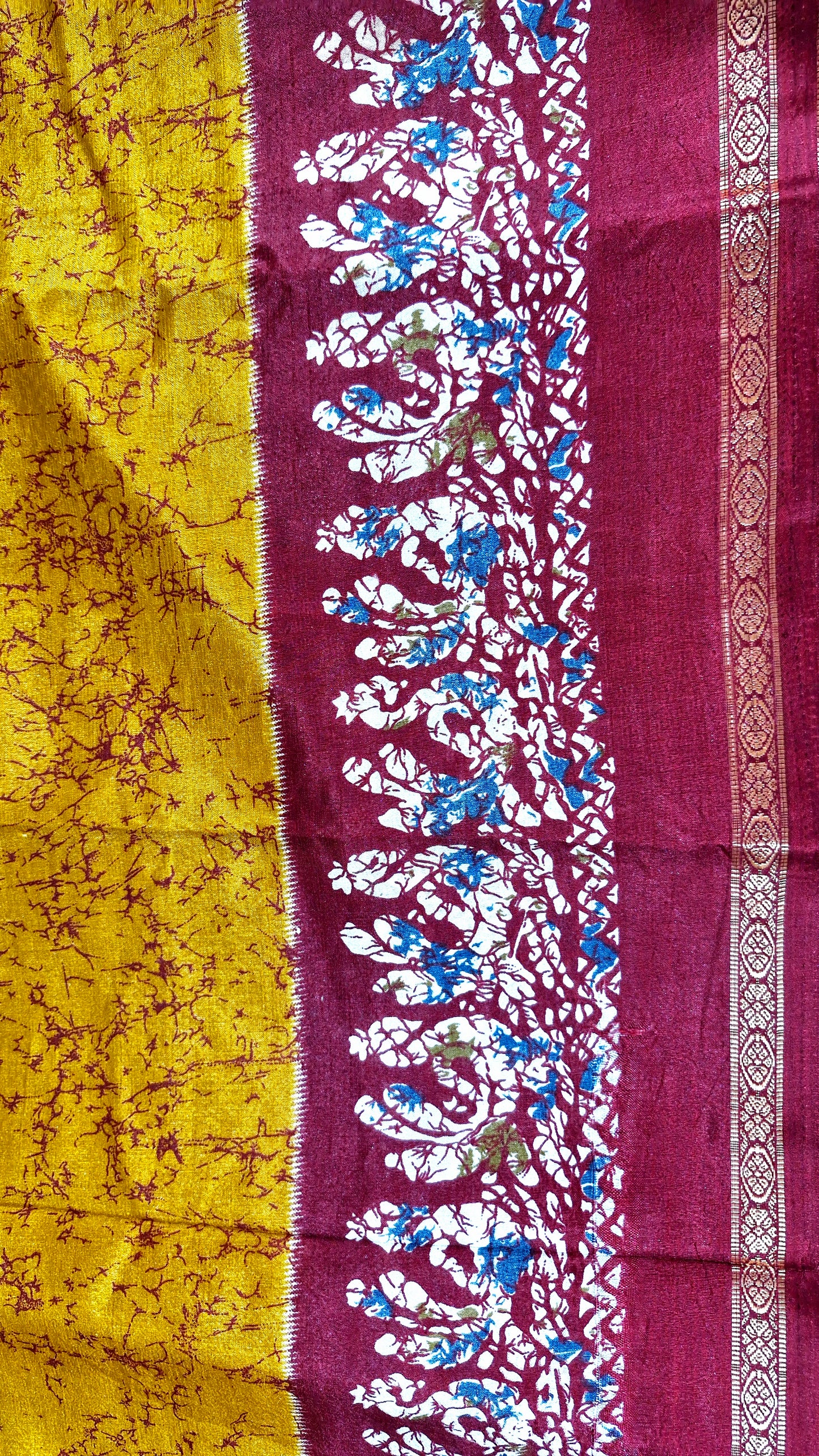 MUSTARD SILK SAREE