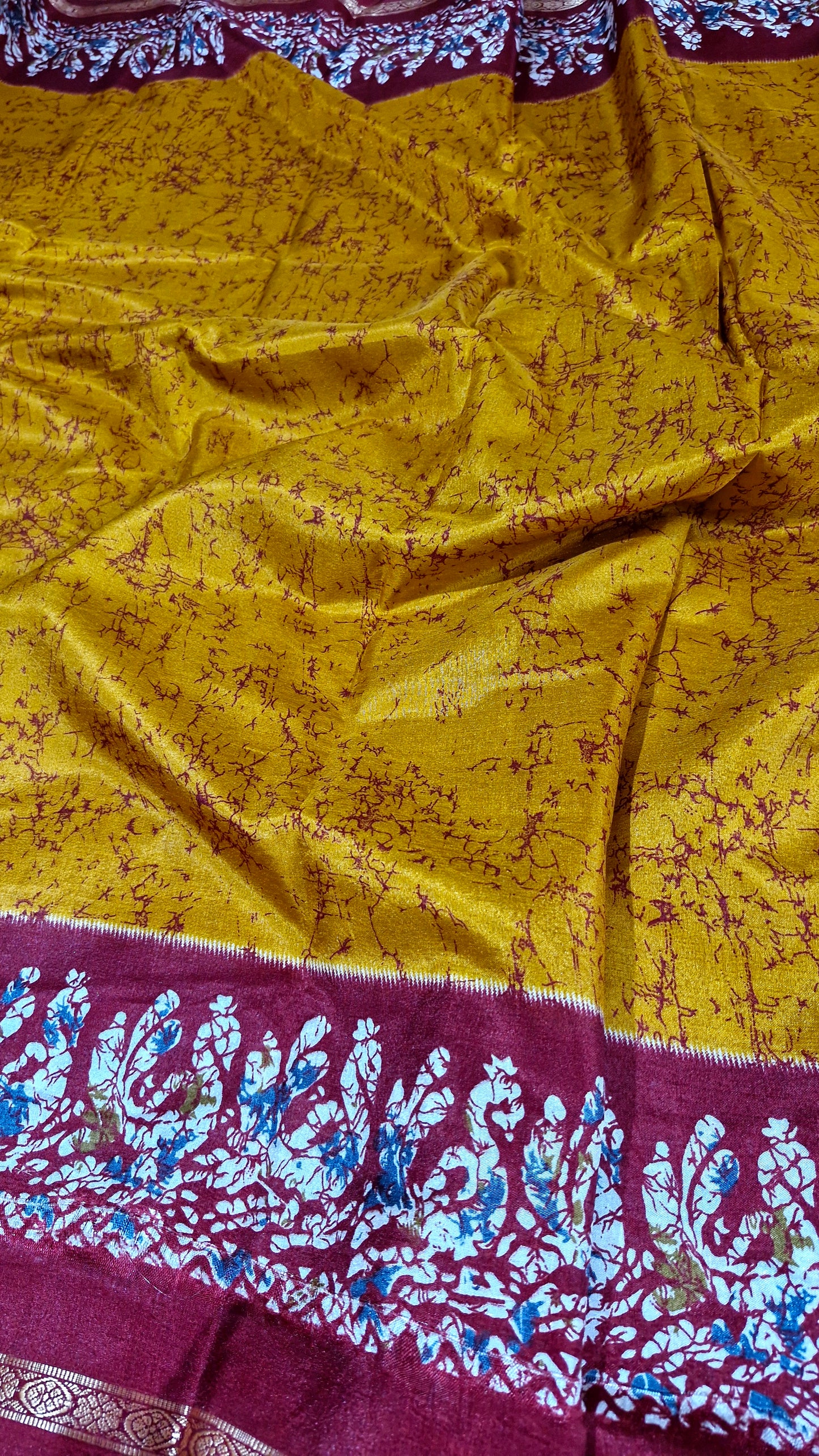 MUSTARD SILK SAREE