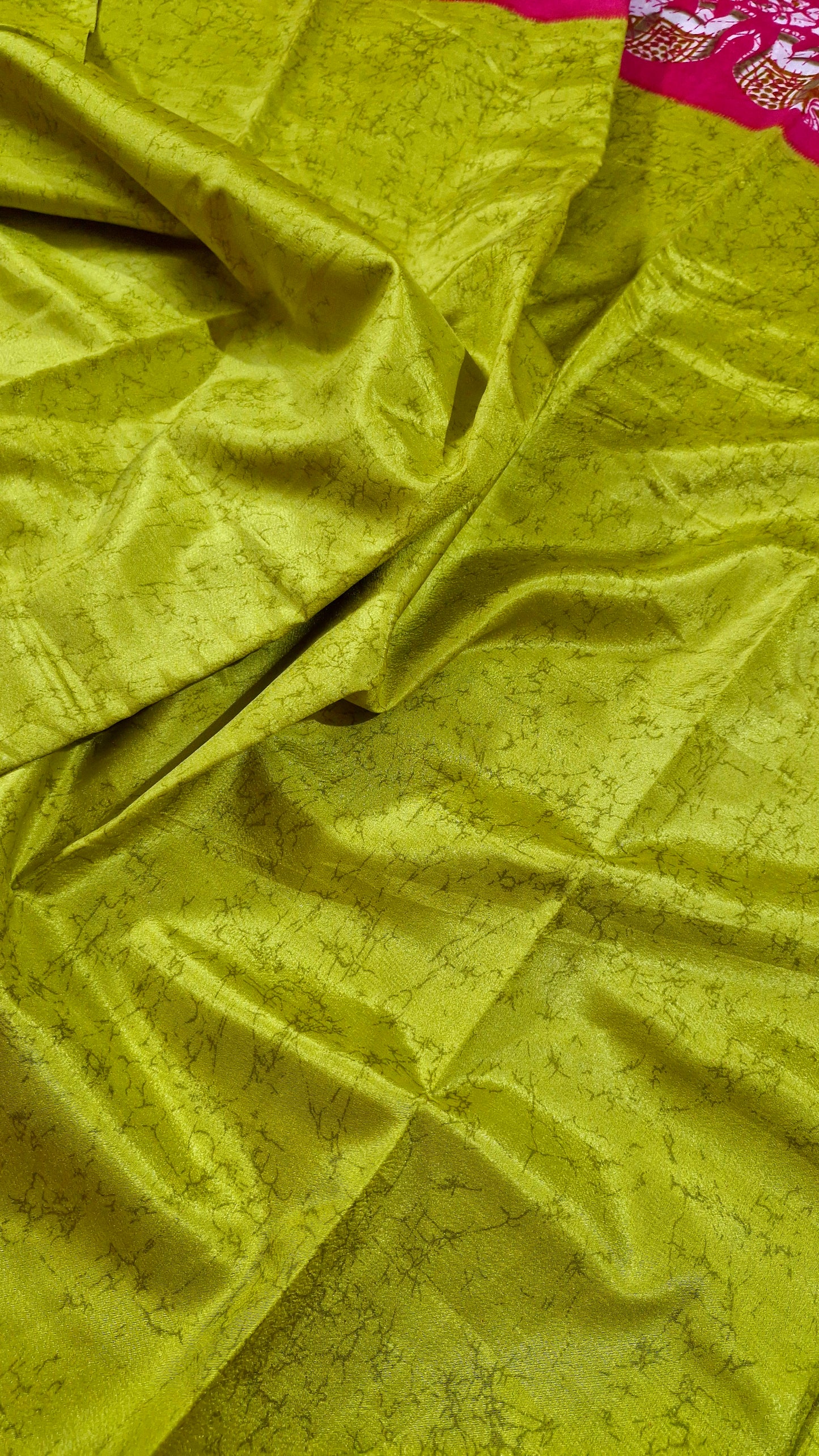NEON GREEN SILK SAREE