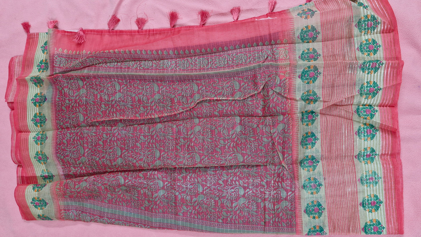 Royal Blue Cotton Saree