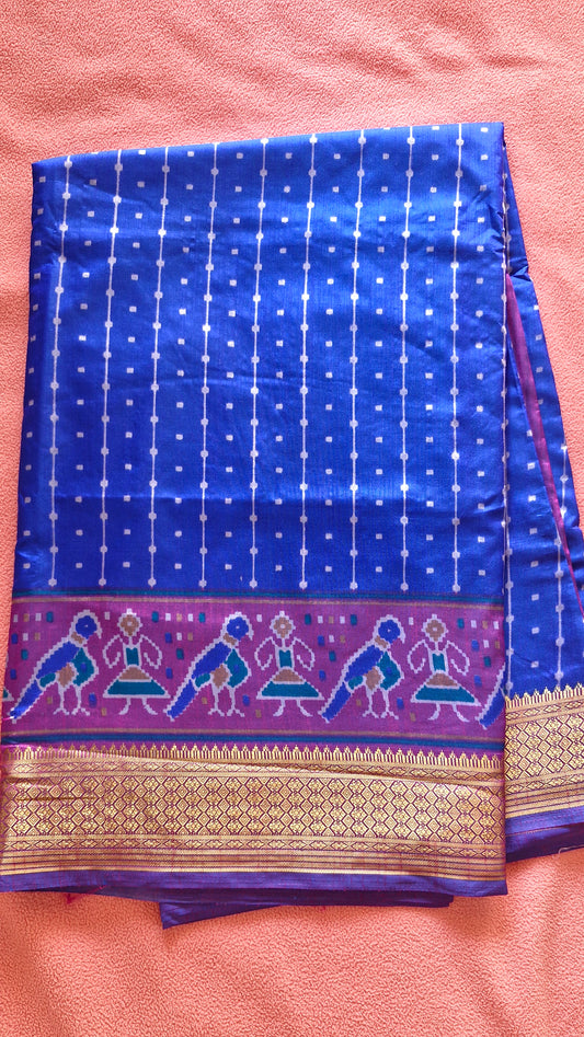 ROYAL BLUE POCHAMPALLI SILK SAREE