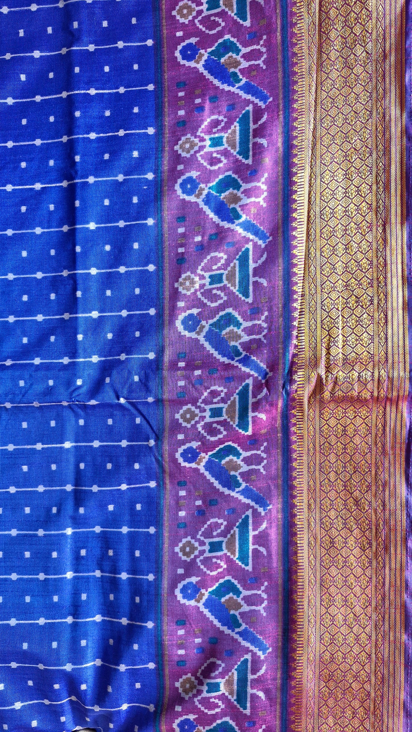 ROYAL BLUE POCHAMPALLI SILK SAREE