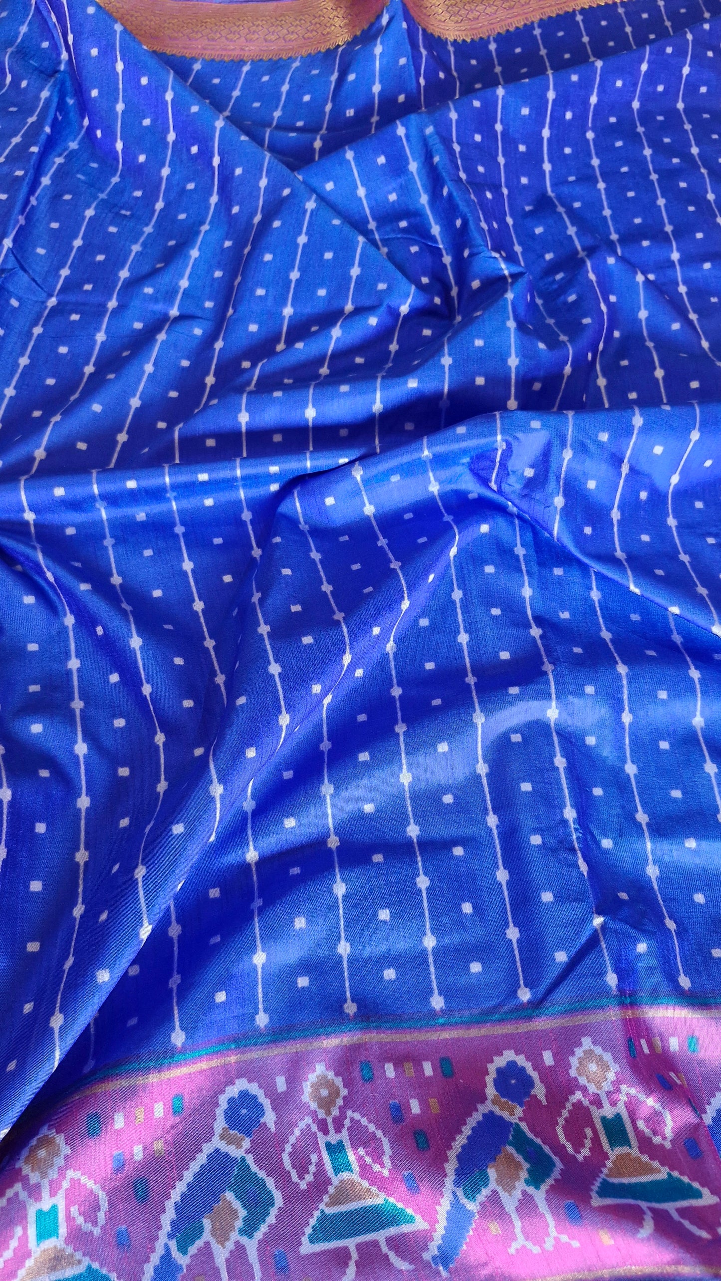 ROYAL BLUE POCHAMPALLI SILK SAREE