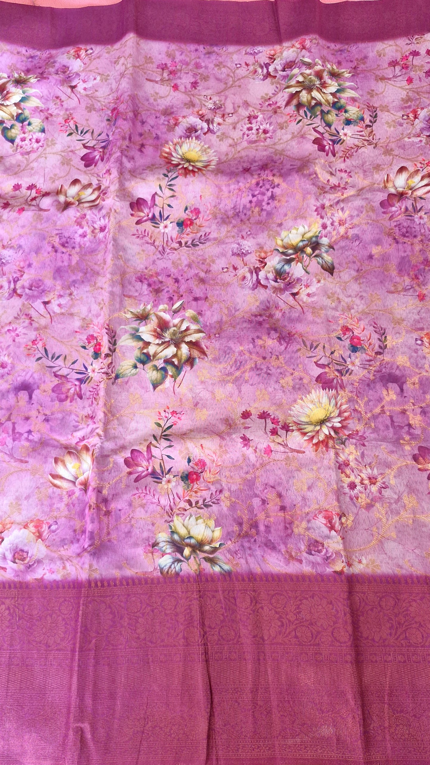 MAUVE ORGANZA SAREE