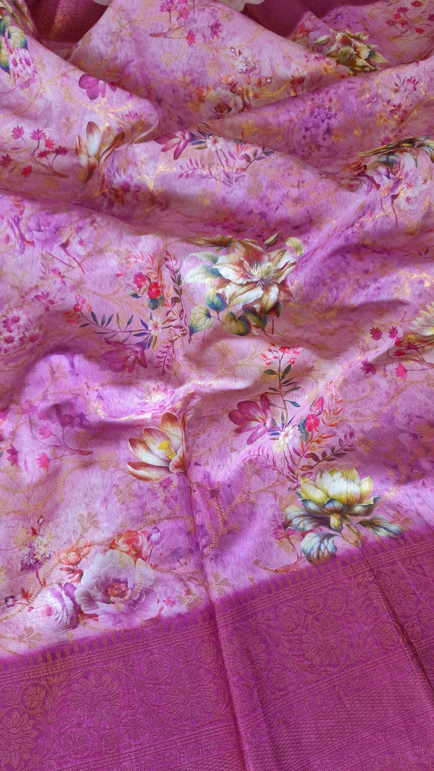 MAUVE ORGANZA SAREE